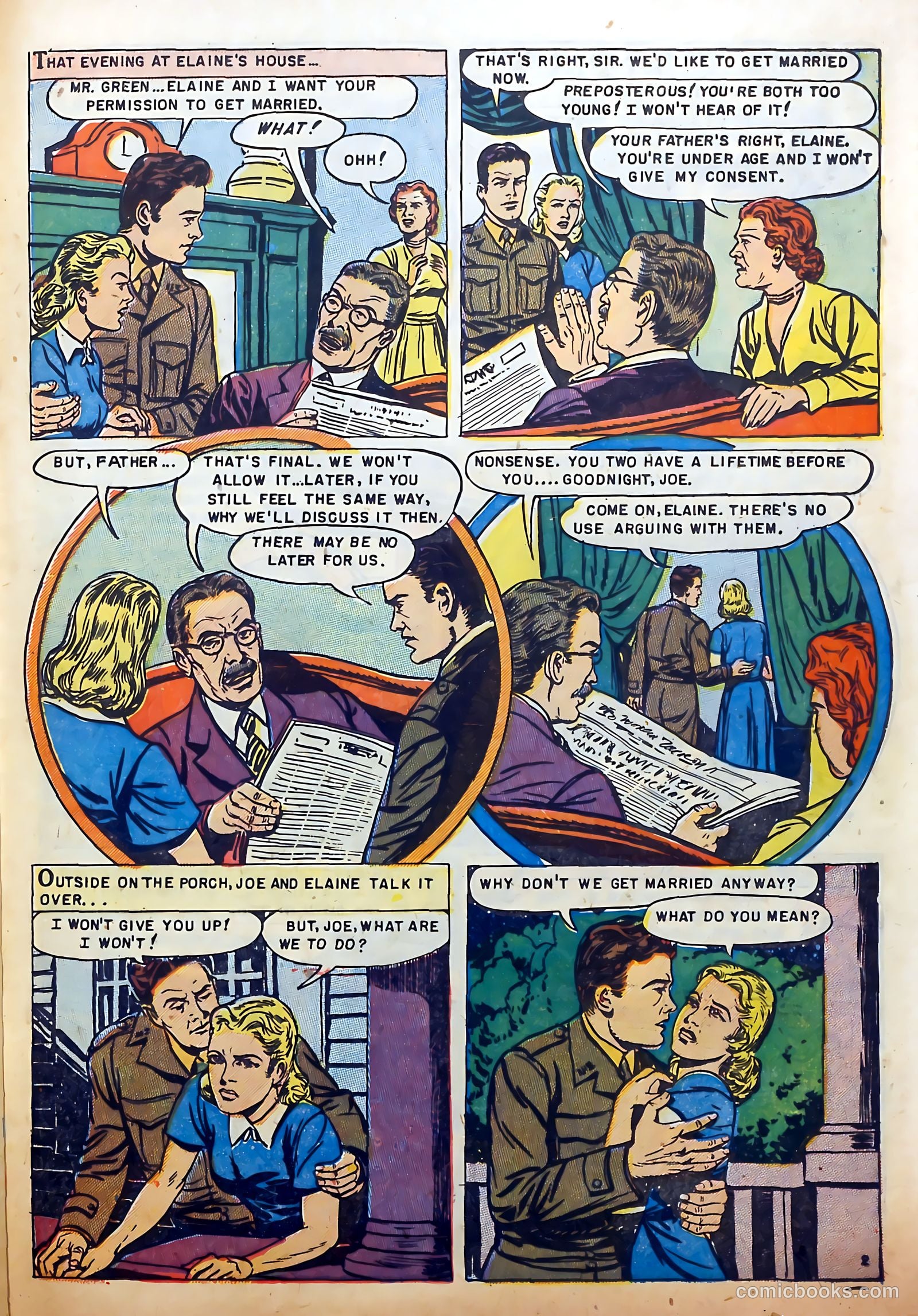 Youthful Romances #14 (1952) — page 21 of 36