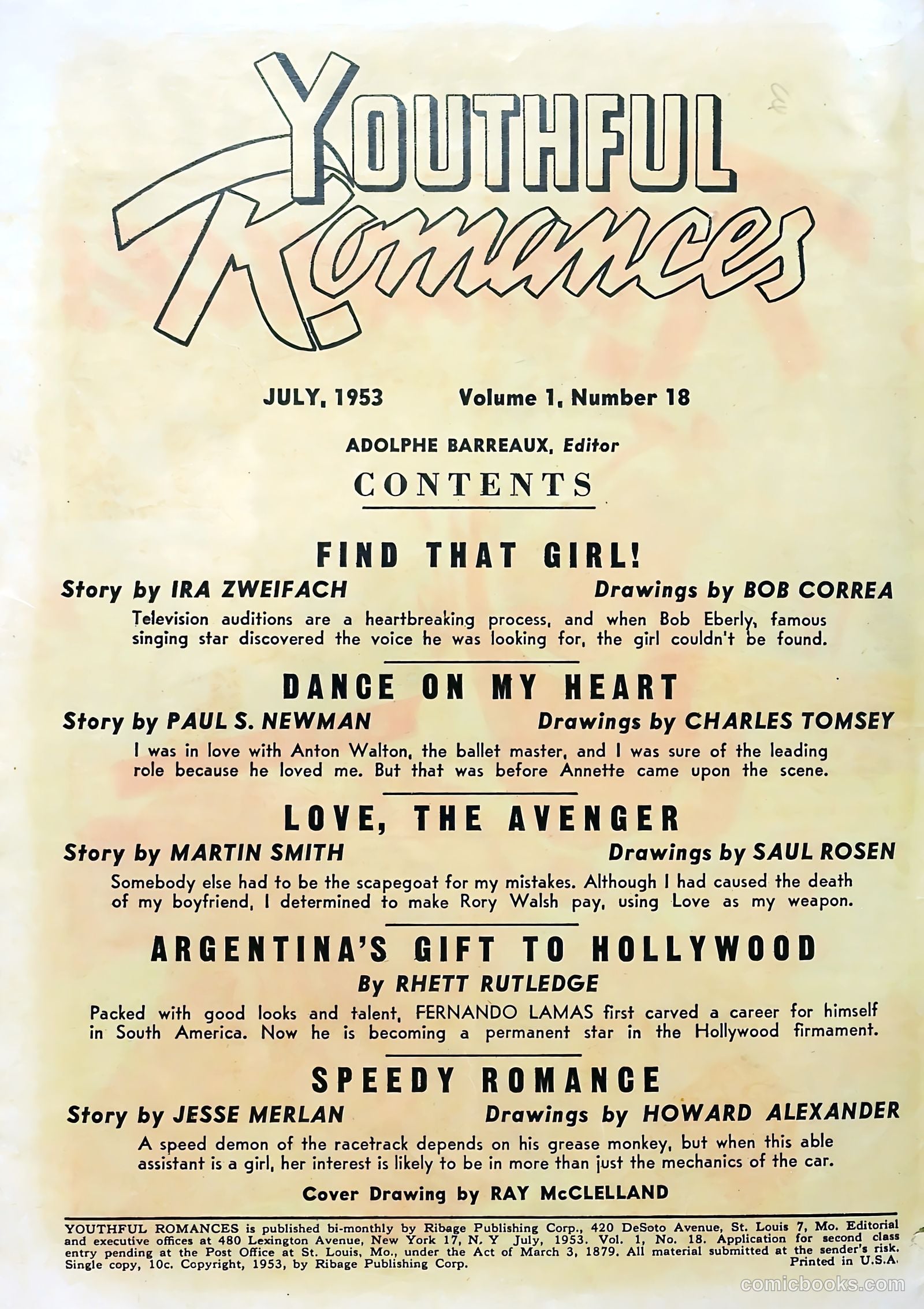 Youthful Romances #4 (1953) — page 2 of 36