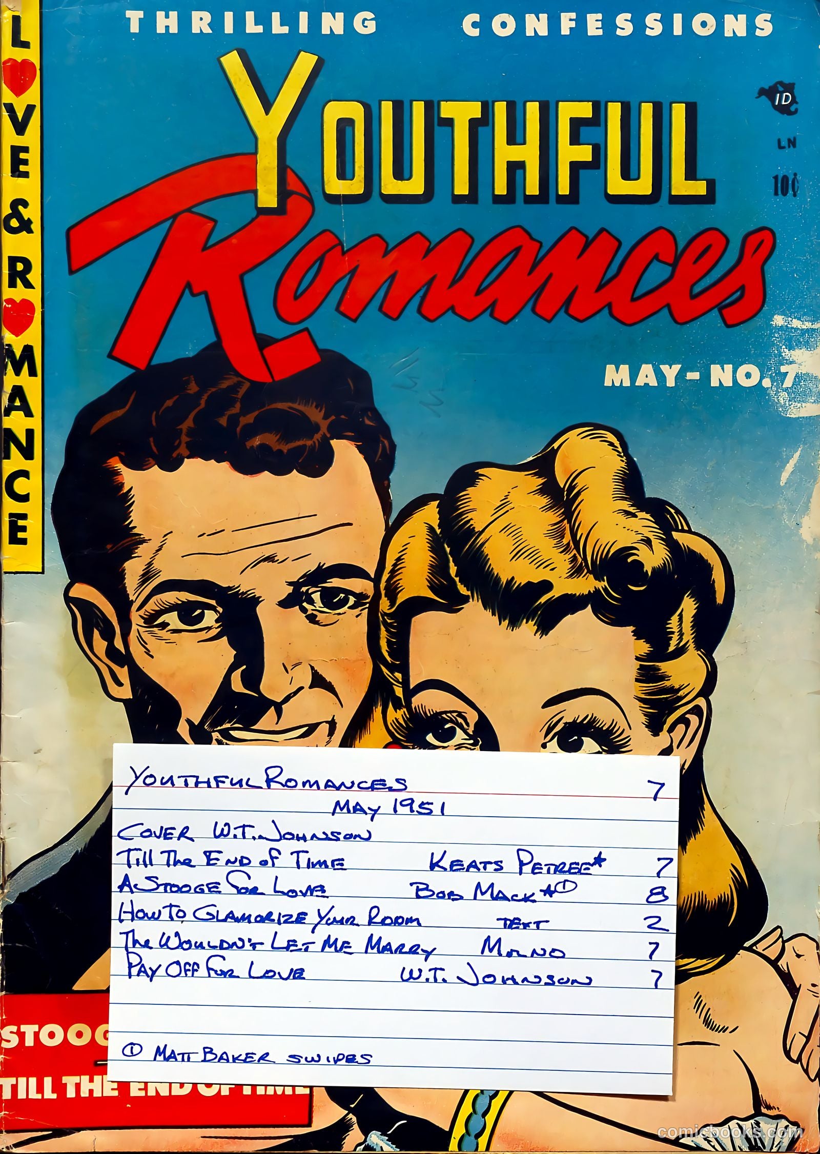 Youthful Romances #7 (1951) — page 37 of 37