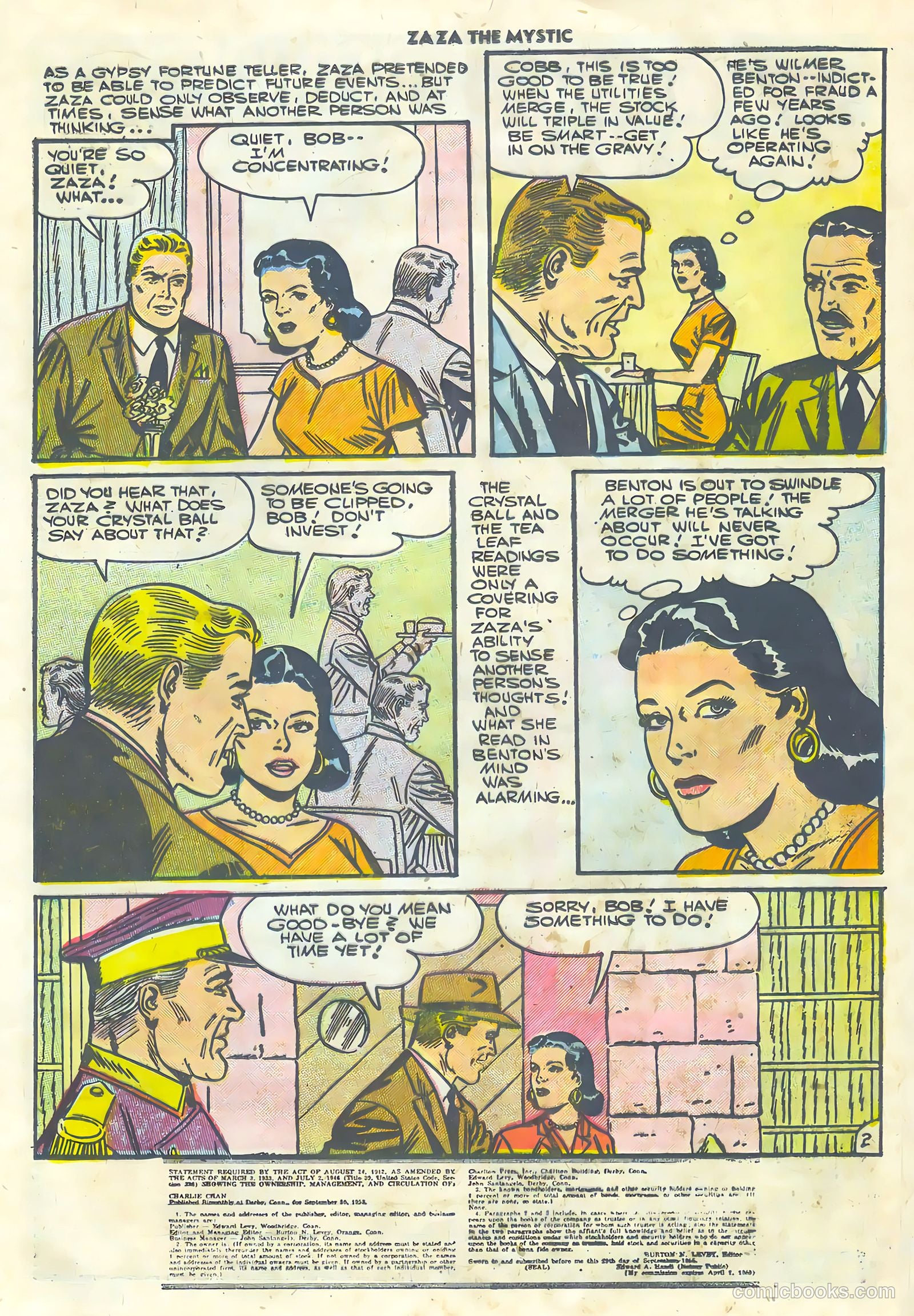 Za Za the Mystic #10 (1956) — page 21 of 36