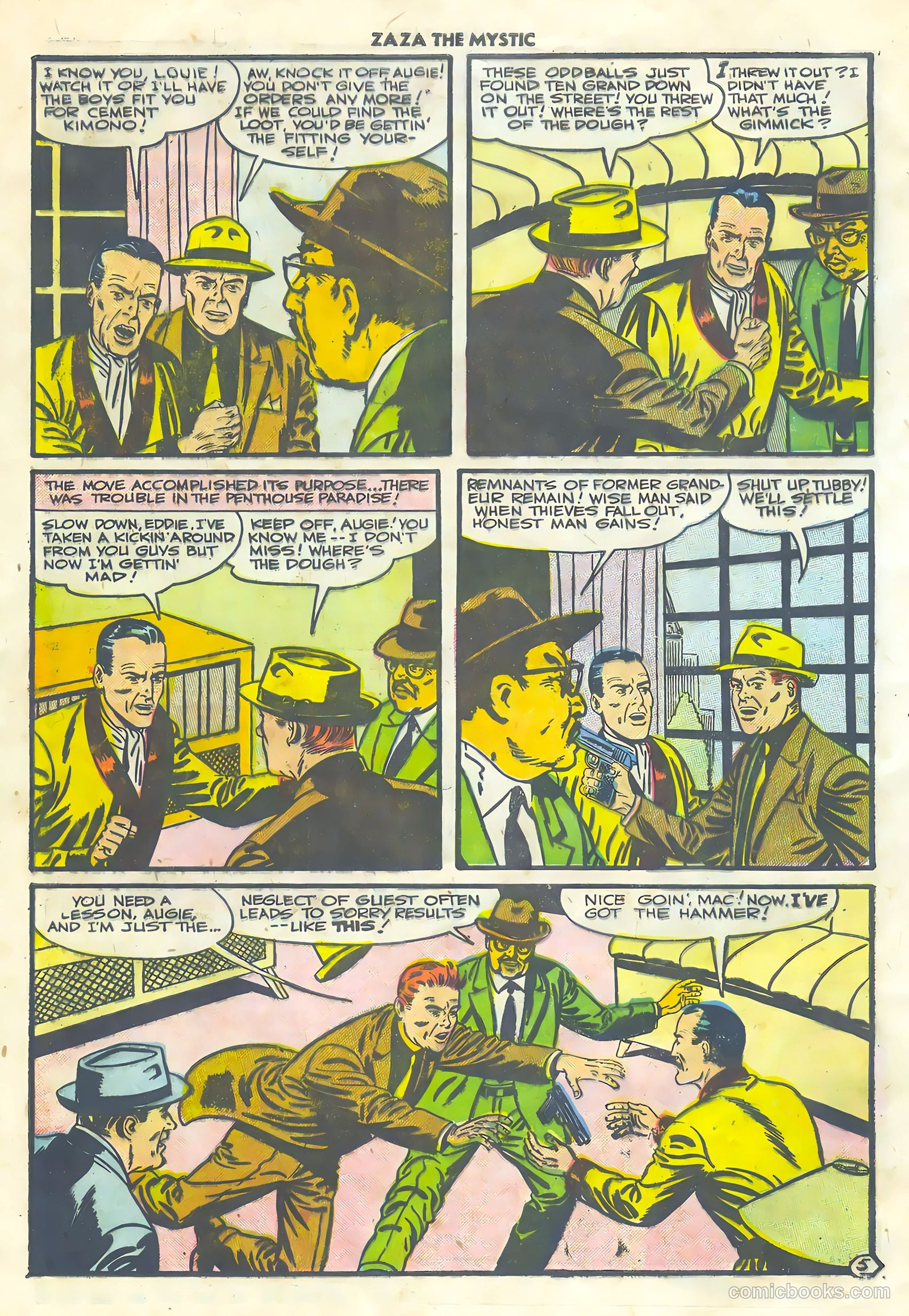 Za Za the Mystic #10 (1956) — page 32 of 36