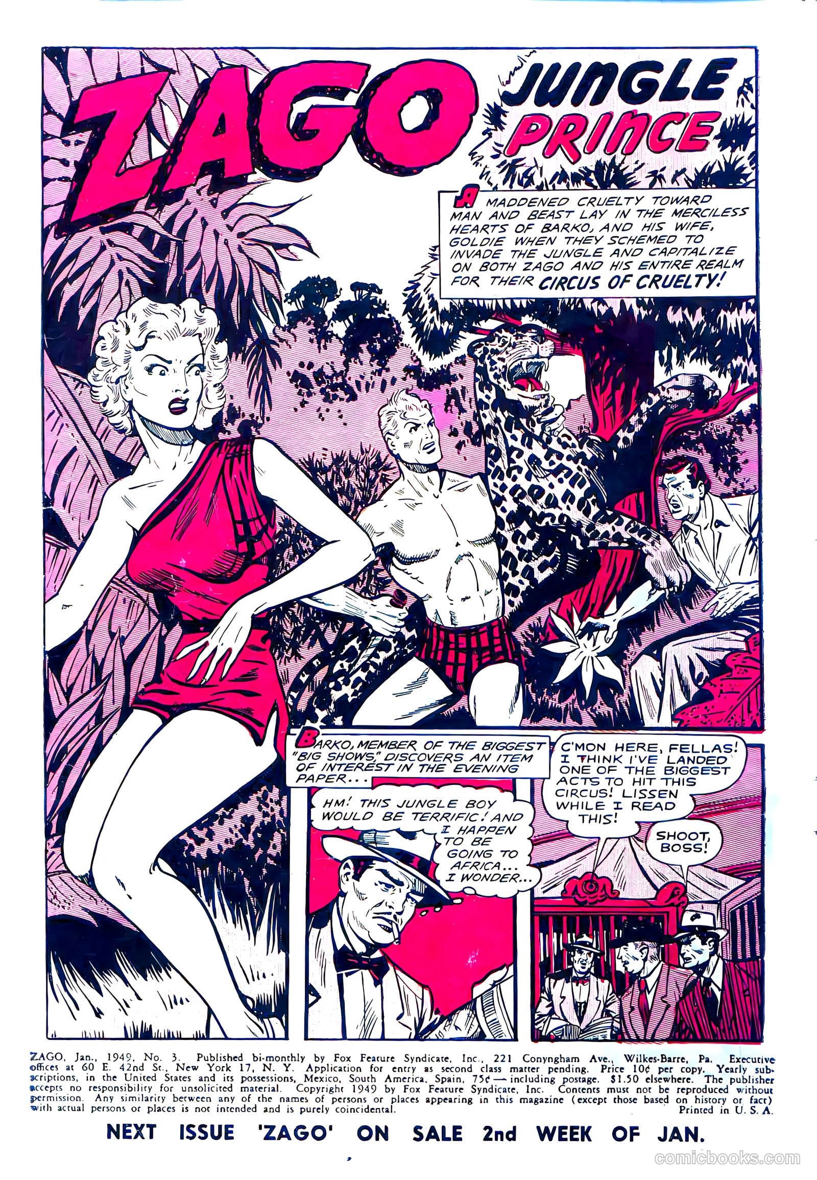 Zago #3 (1949) — page 3 of 37