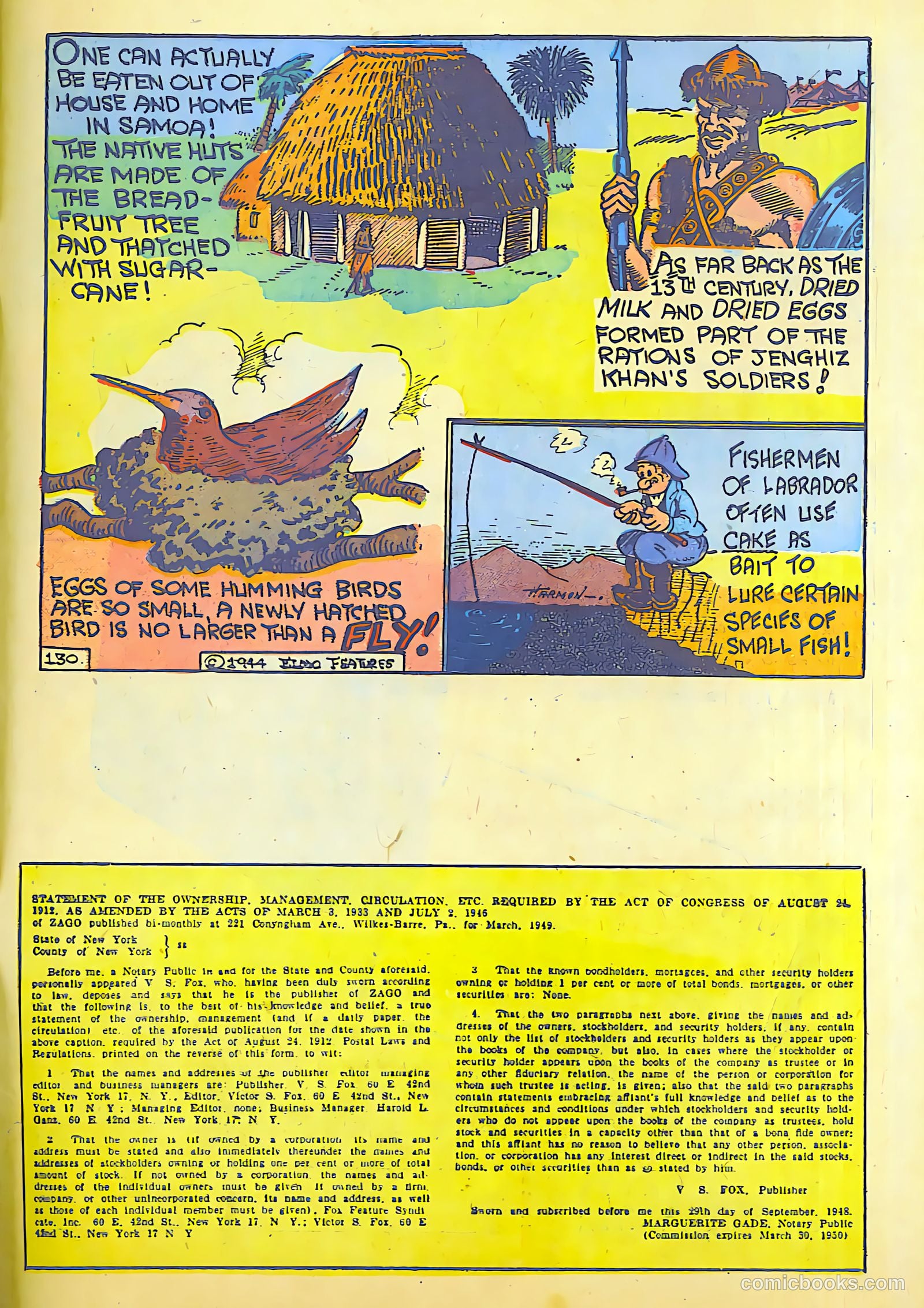 Zago #4 (1949) — page 32 of 33