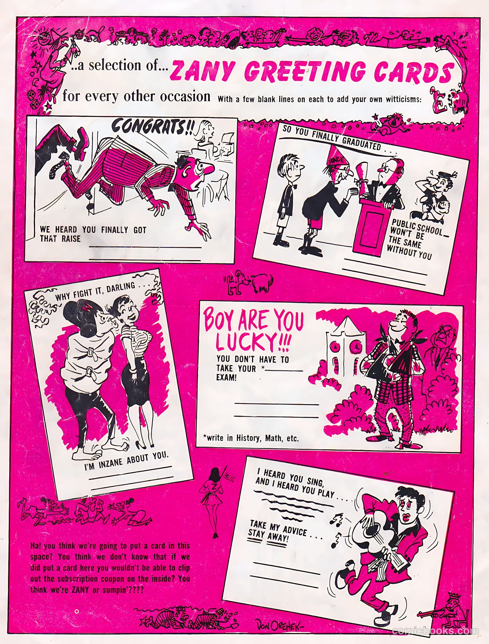 Zany #3 (1959) — page 52 of 52