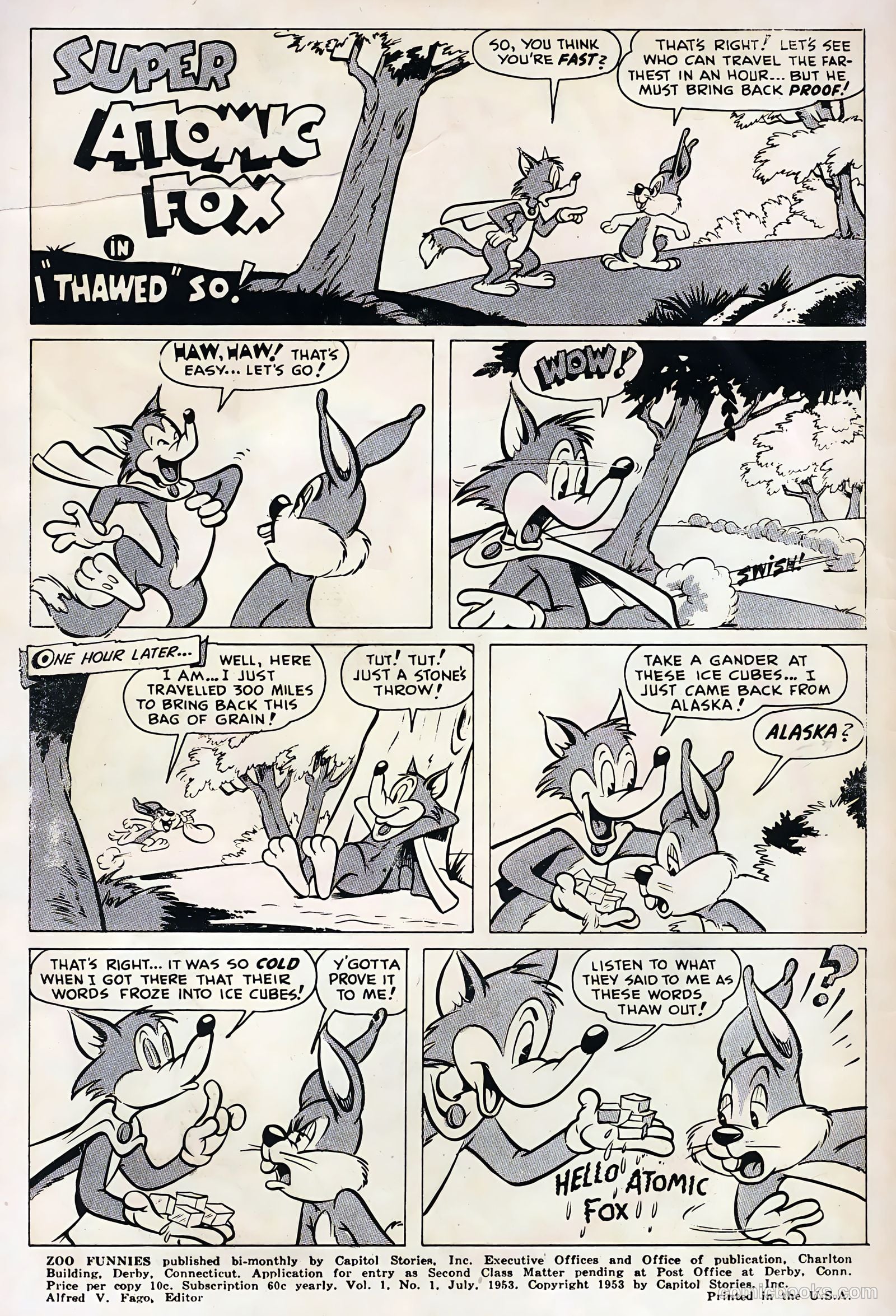 Zoo Funnies #1 (1953) — page 2 of 36