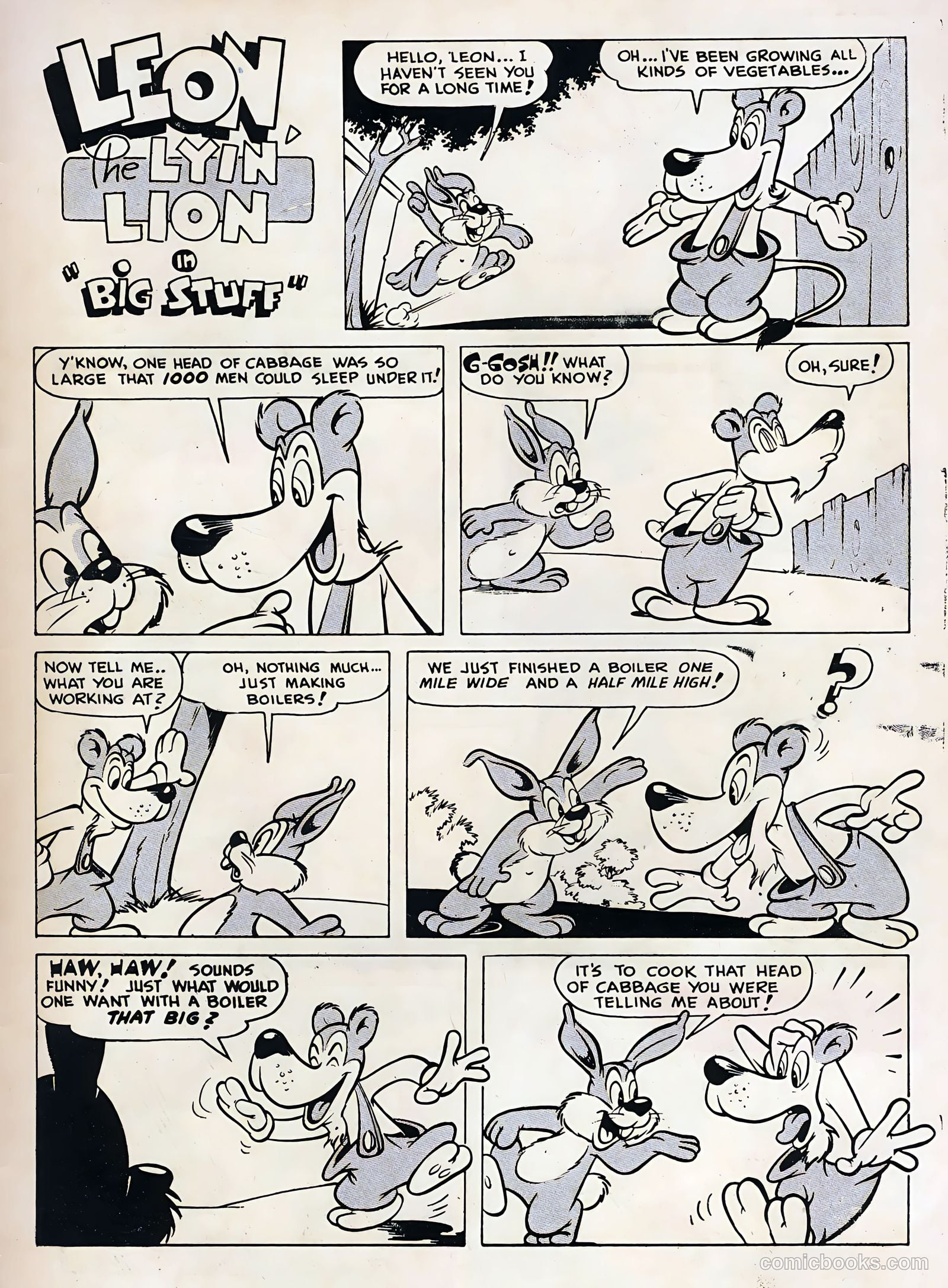 Zoo Funnies #1 (1953) — page 35 of 36