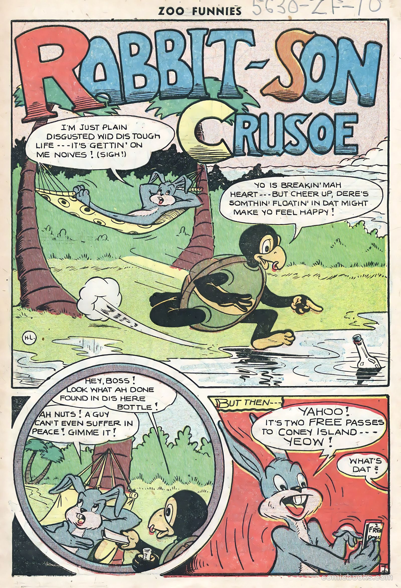 Zoo Funnies #10 (1947) — page 3 of 36