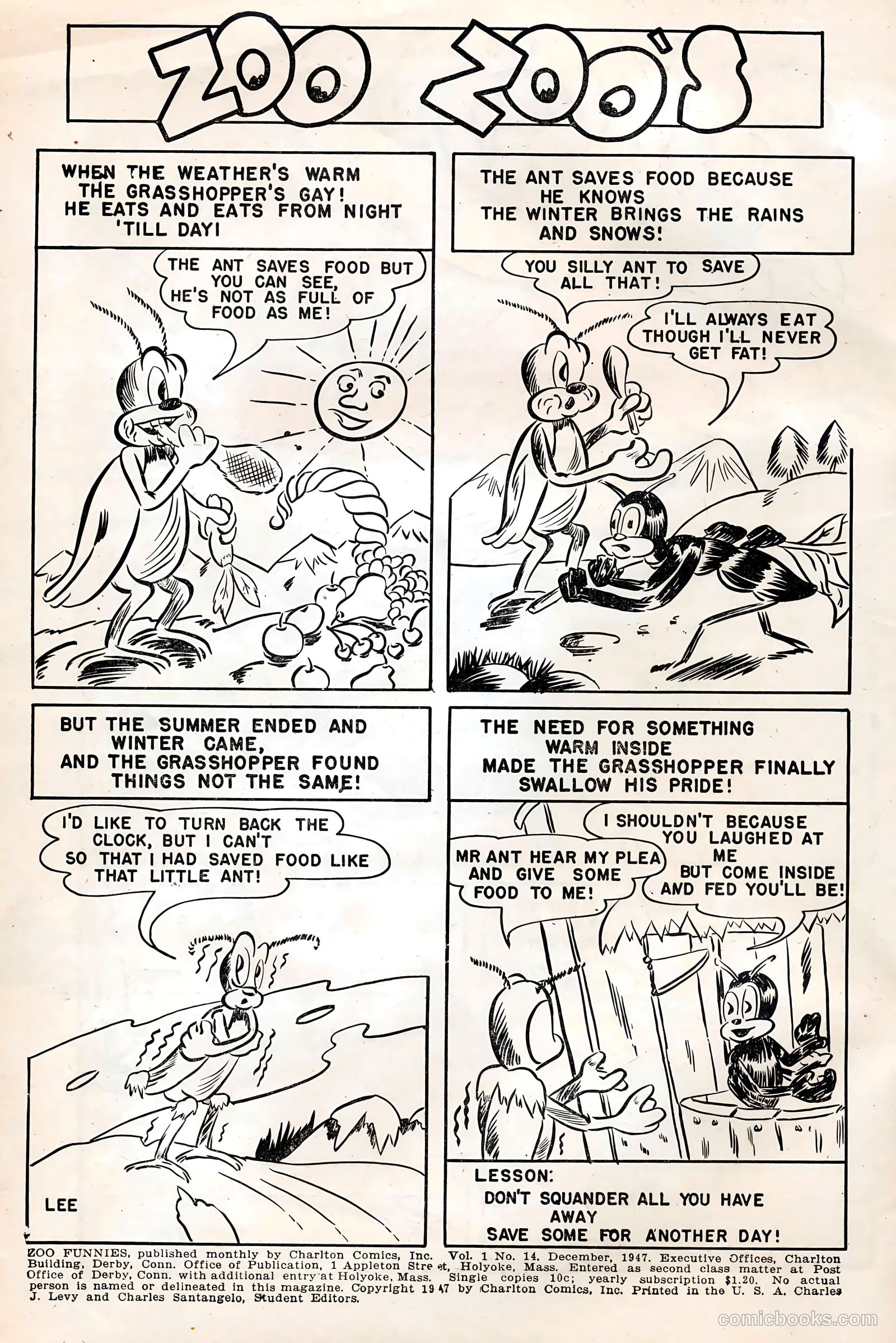 Zoo Funnies #14 (1947) — page 2 of 36