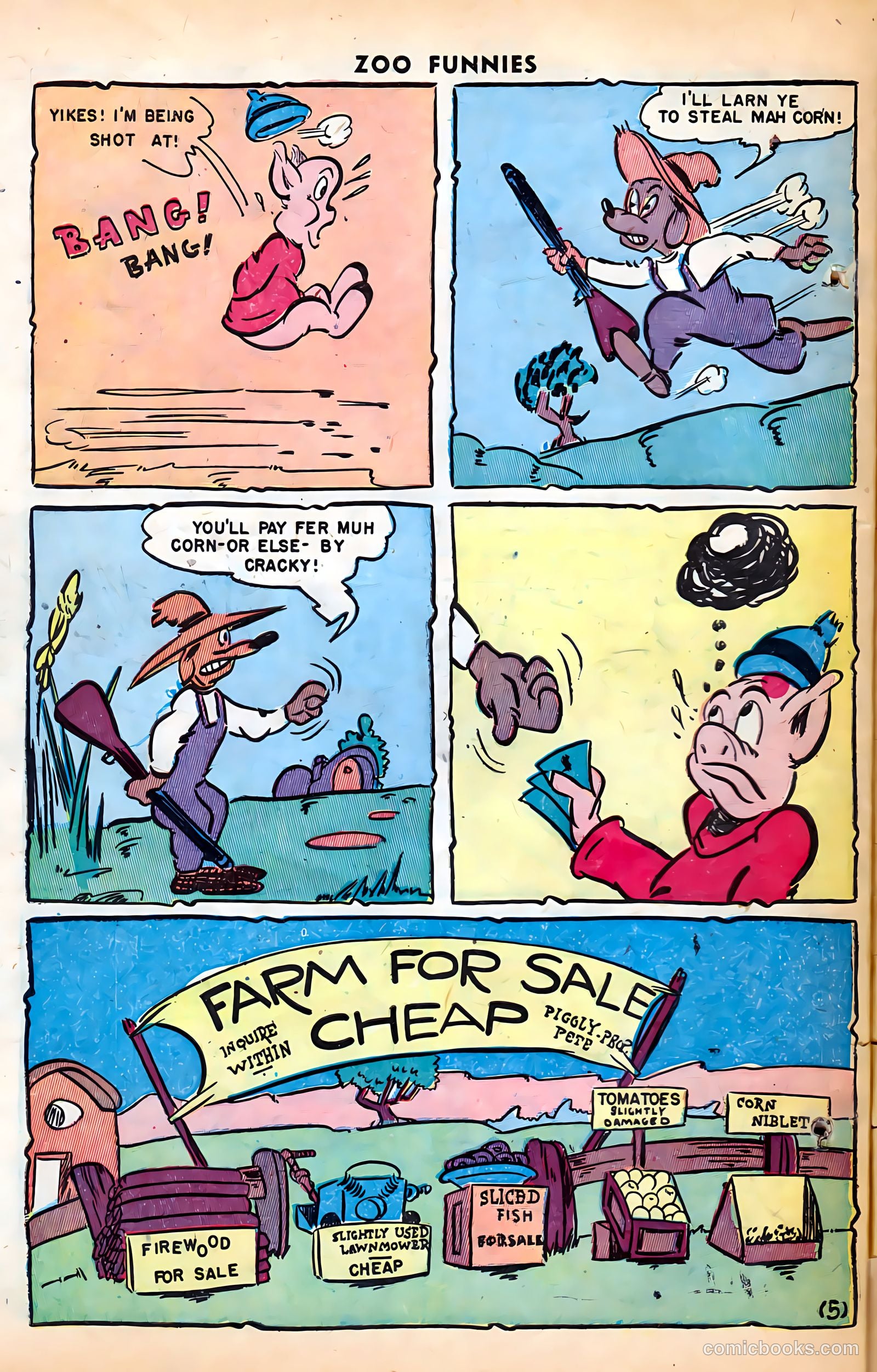 Zoo Funnies #15 (1948) — page 30 of 36