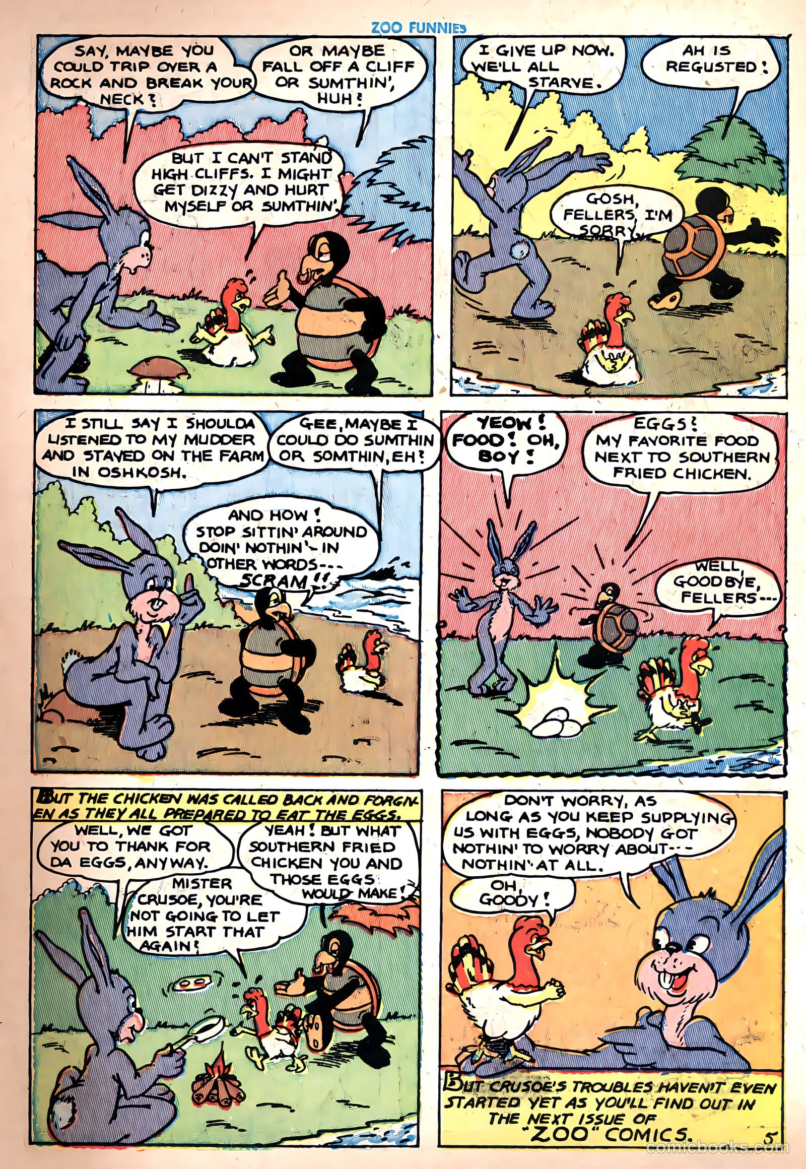 Zoo Funnies #2 (1945) — page 7 of 52