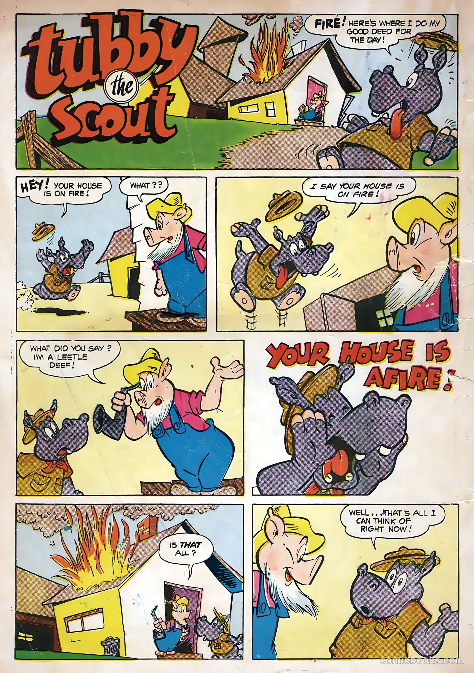 Zoo Funnies #6 (1946) — page 36 of 36