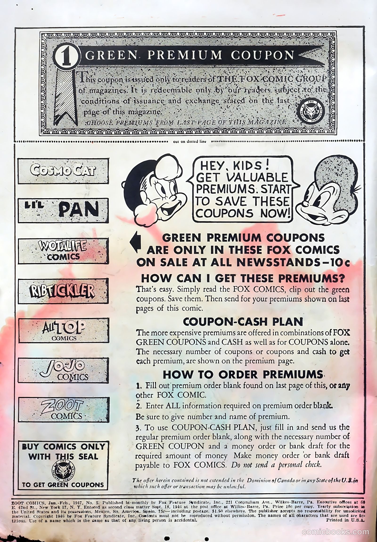 Zoot Comics #5 (1947) — page 2 of 36