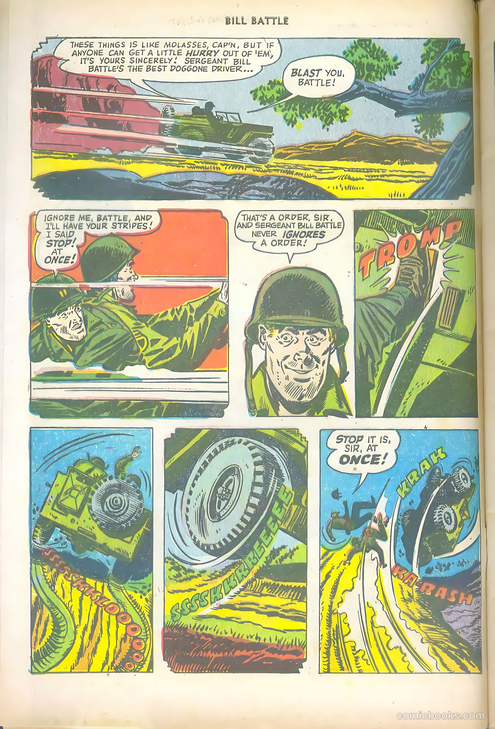 Bill Battle, the One Man Army #1 (1952) — page 4 of 36