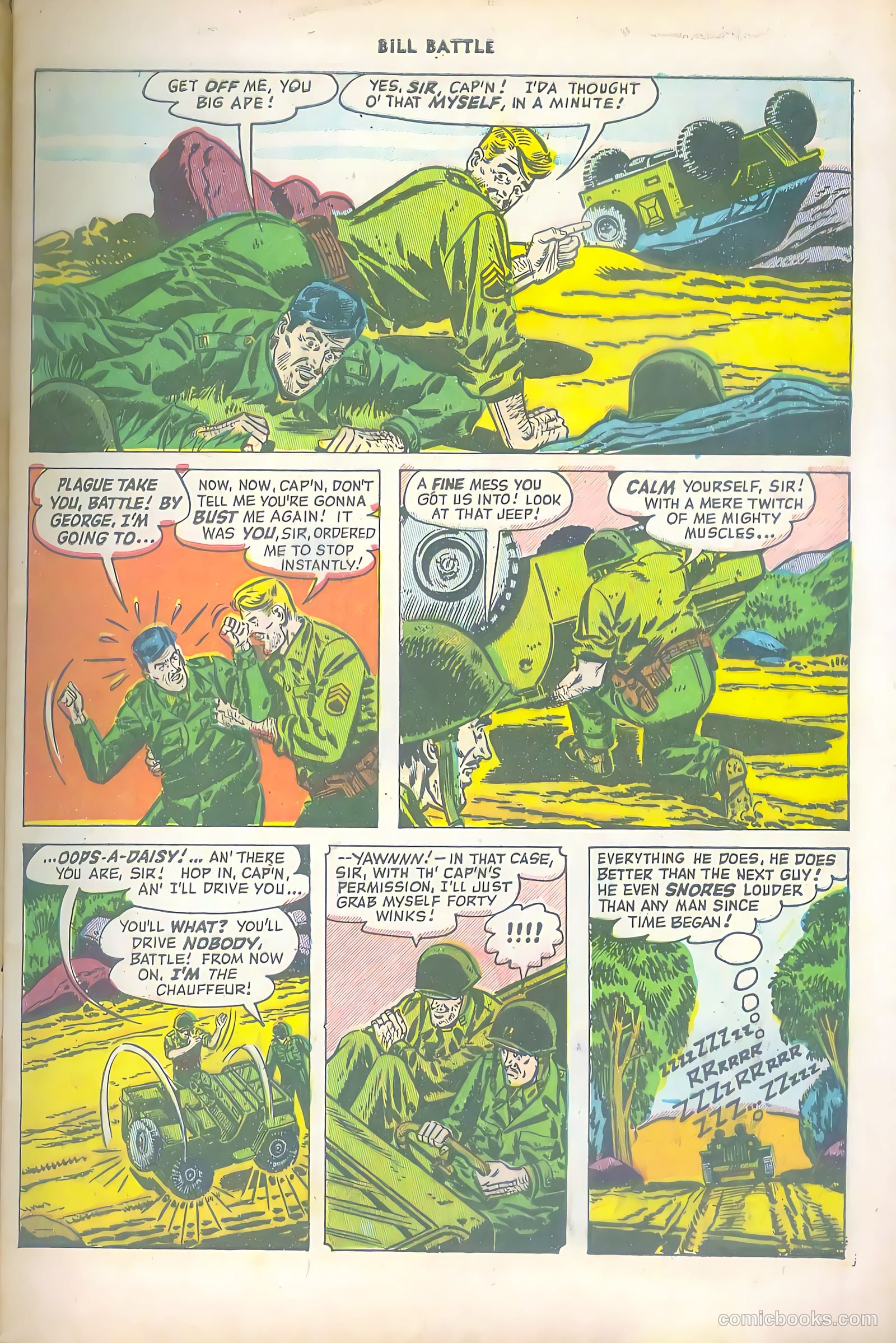 Bill Battle, the One Man Army #1 (1952) — page 5 of 36