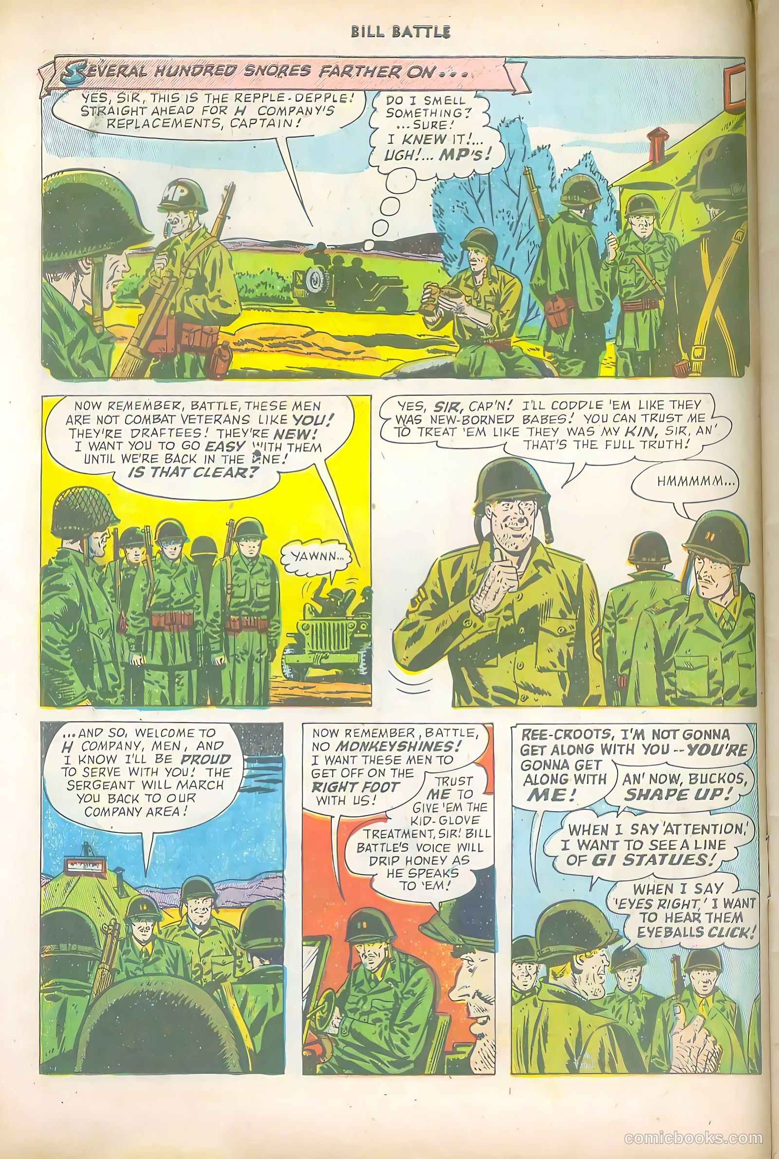 Bill Battle, the One Man Army #1 (1952) — page 6 of 36