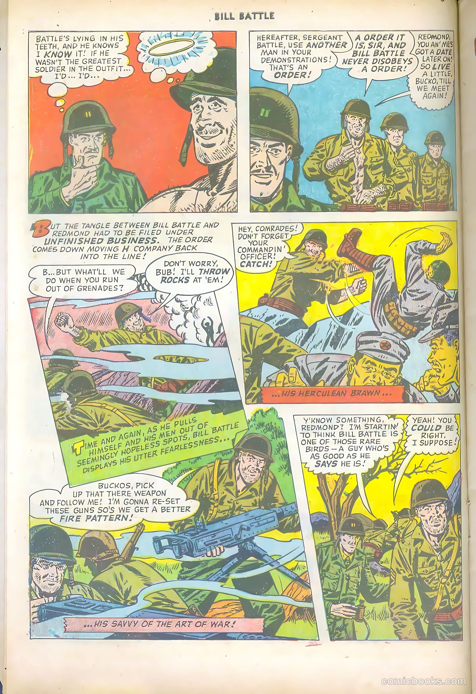 Bill Battle, the One Man Army #1 (1952) — page 10 of 36