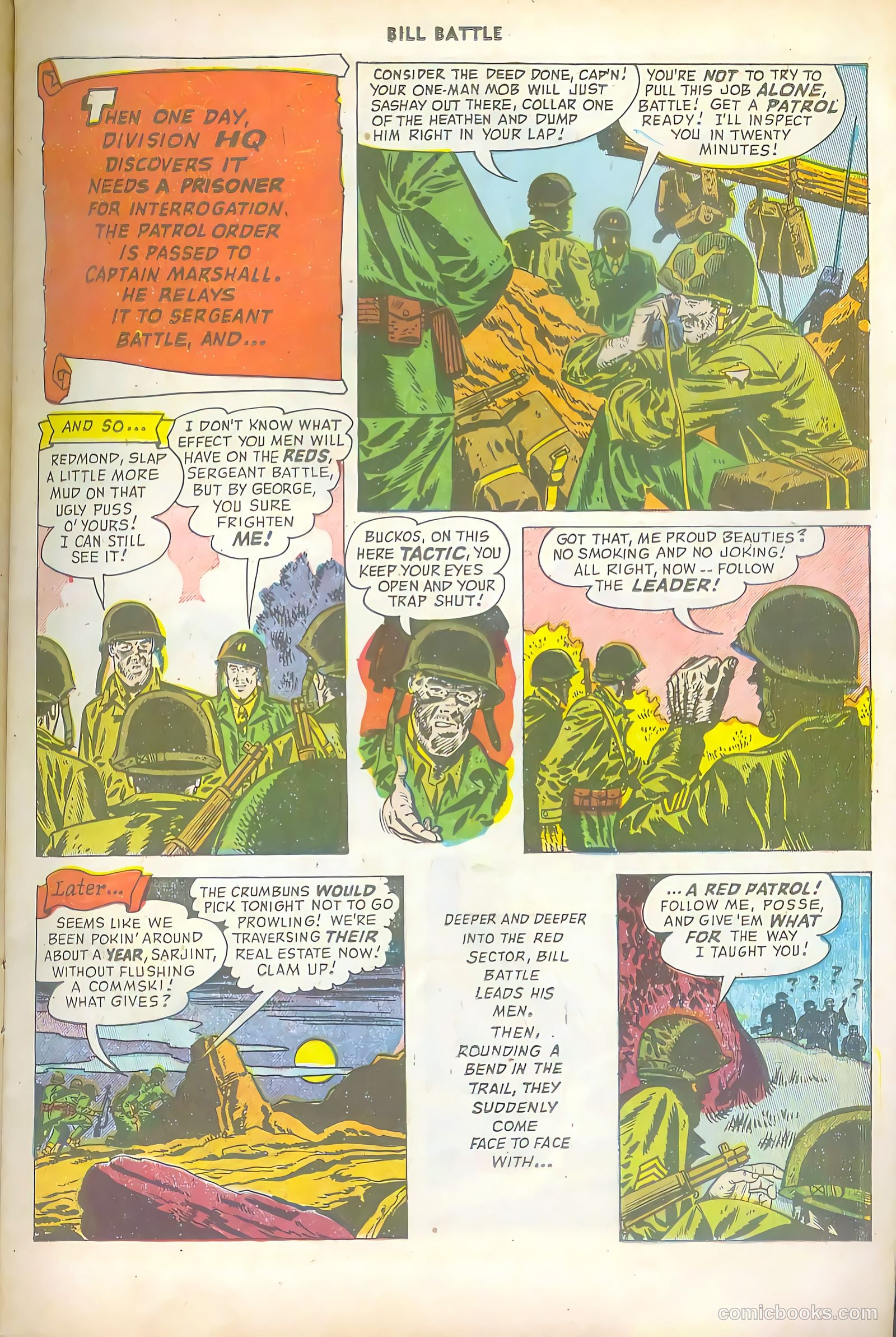 Bill Battle, the One Man Army #1 (1952) — page 11 of 36