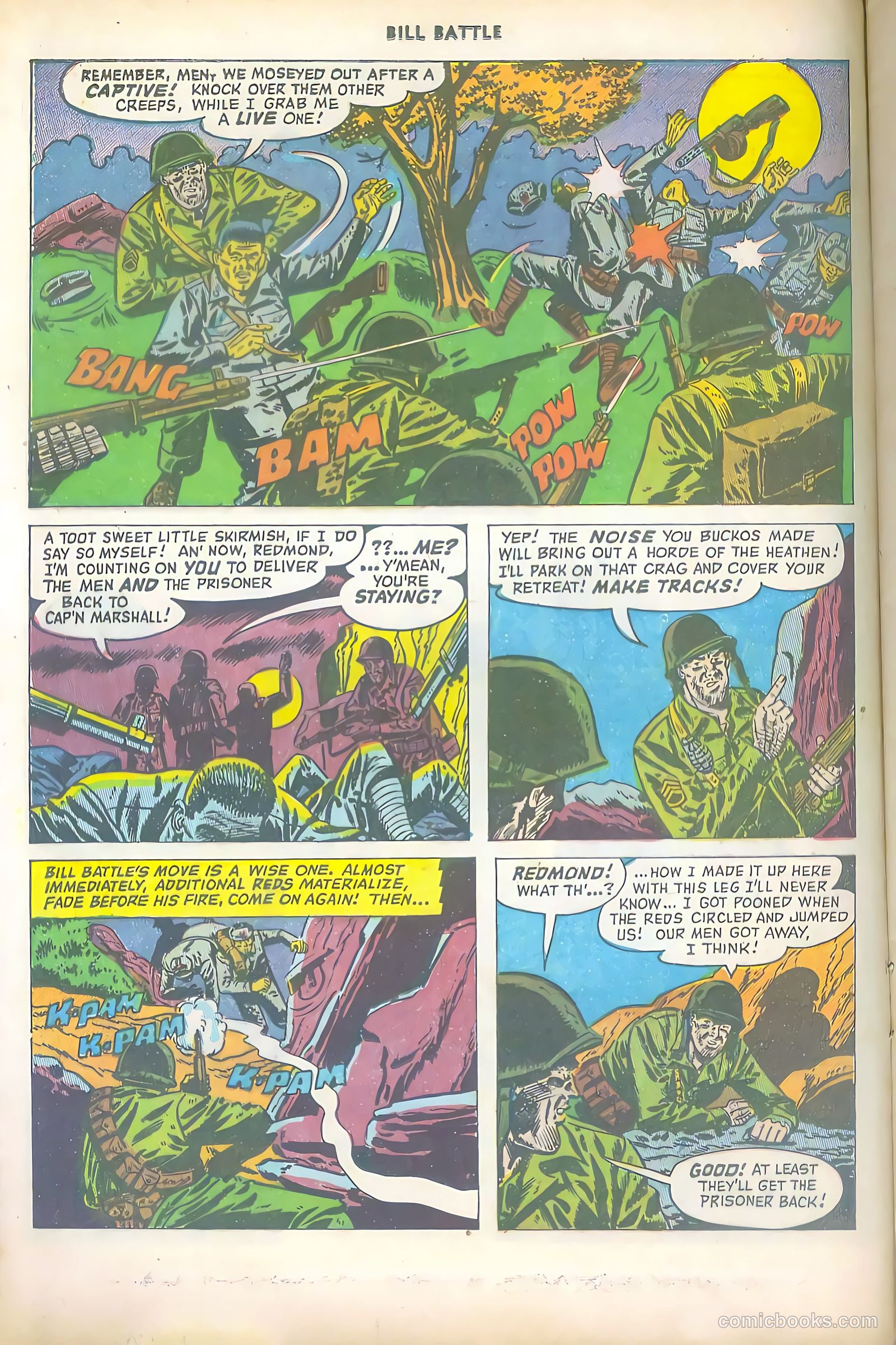 Bill Battle, the One Man Army #1 (1952) — page 12 of 36