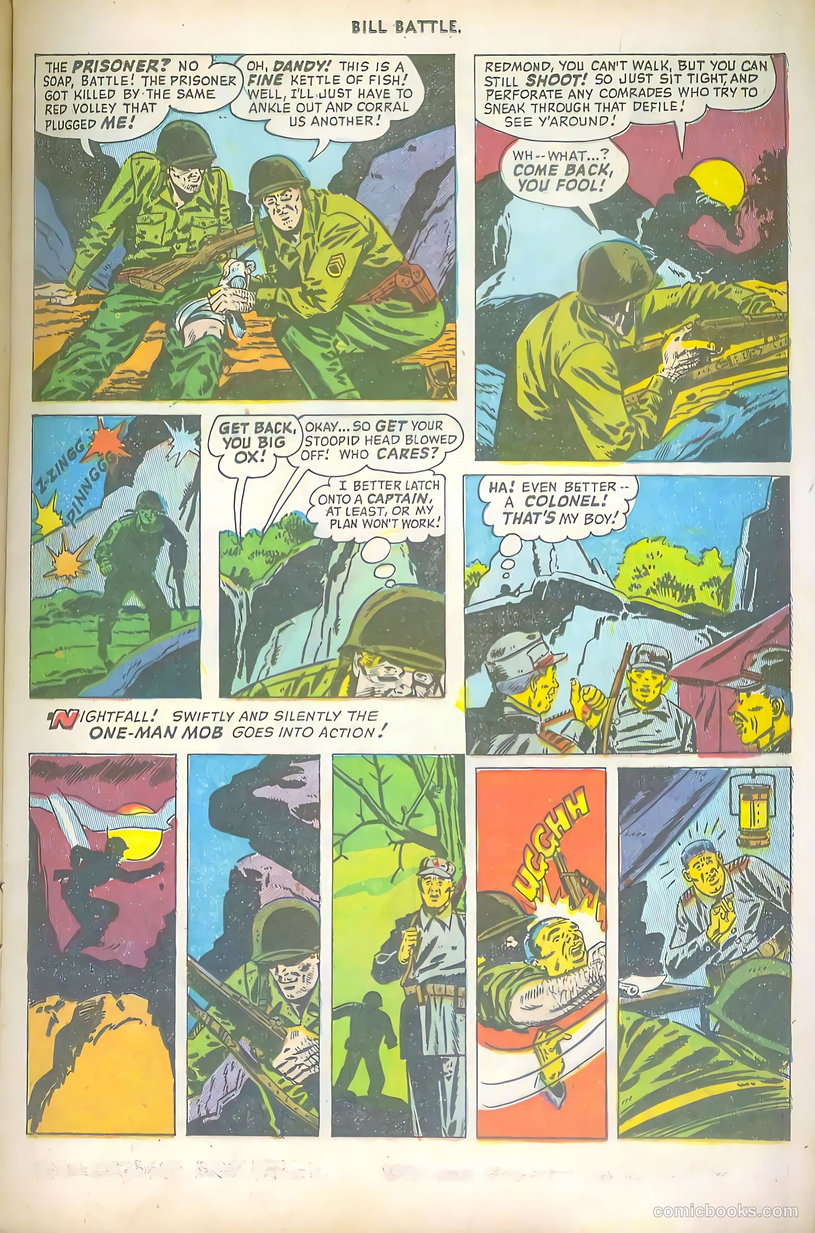 Bill Battle, the One Man Army #1 (1952) — page 13 of 36