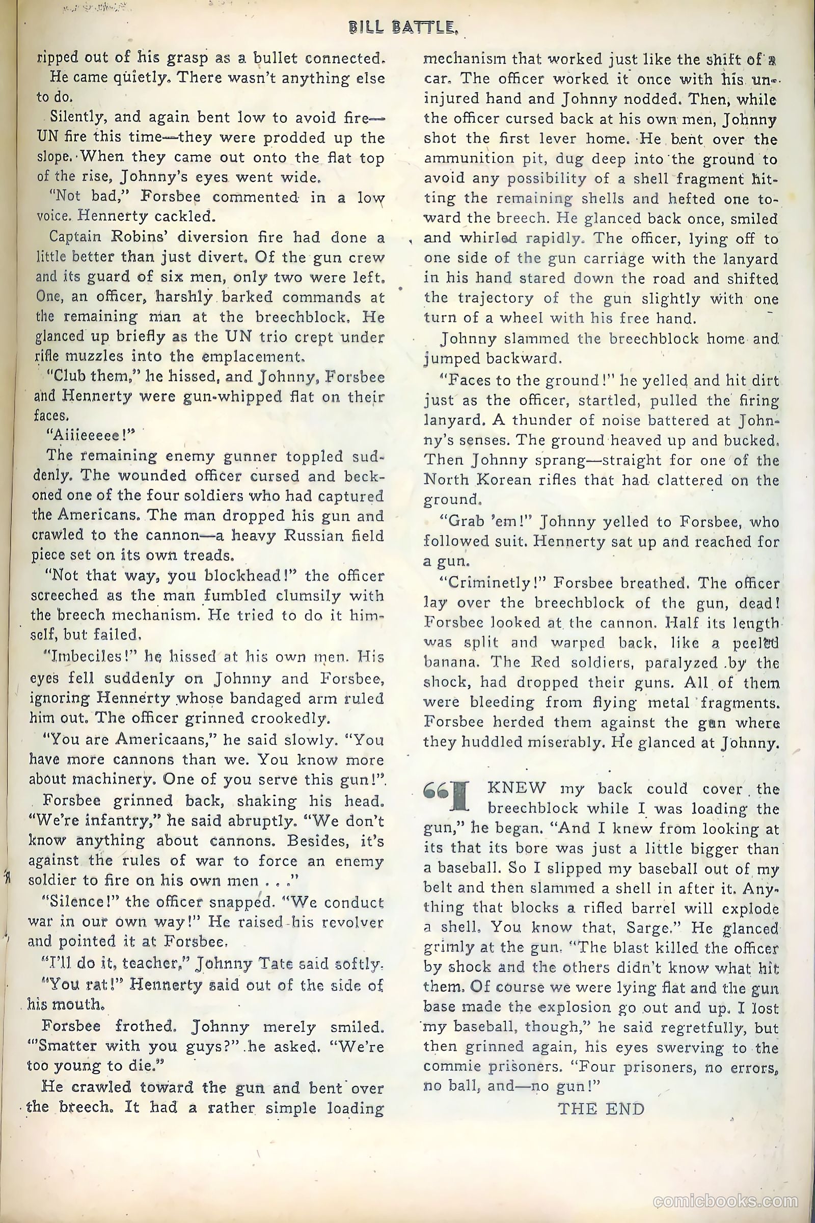 Bill Battle, the One Man Army #1 (1952) — page 17 of 36