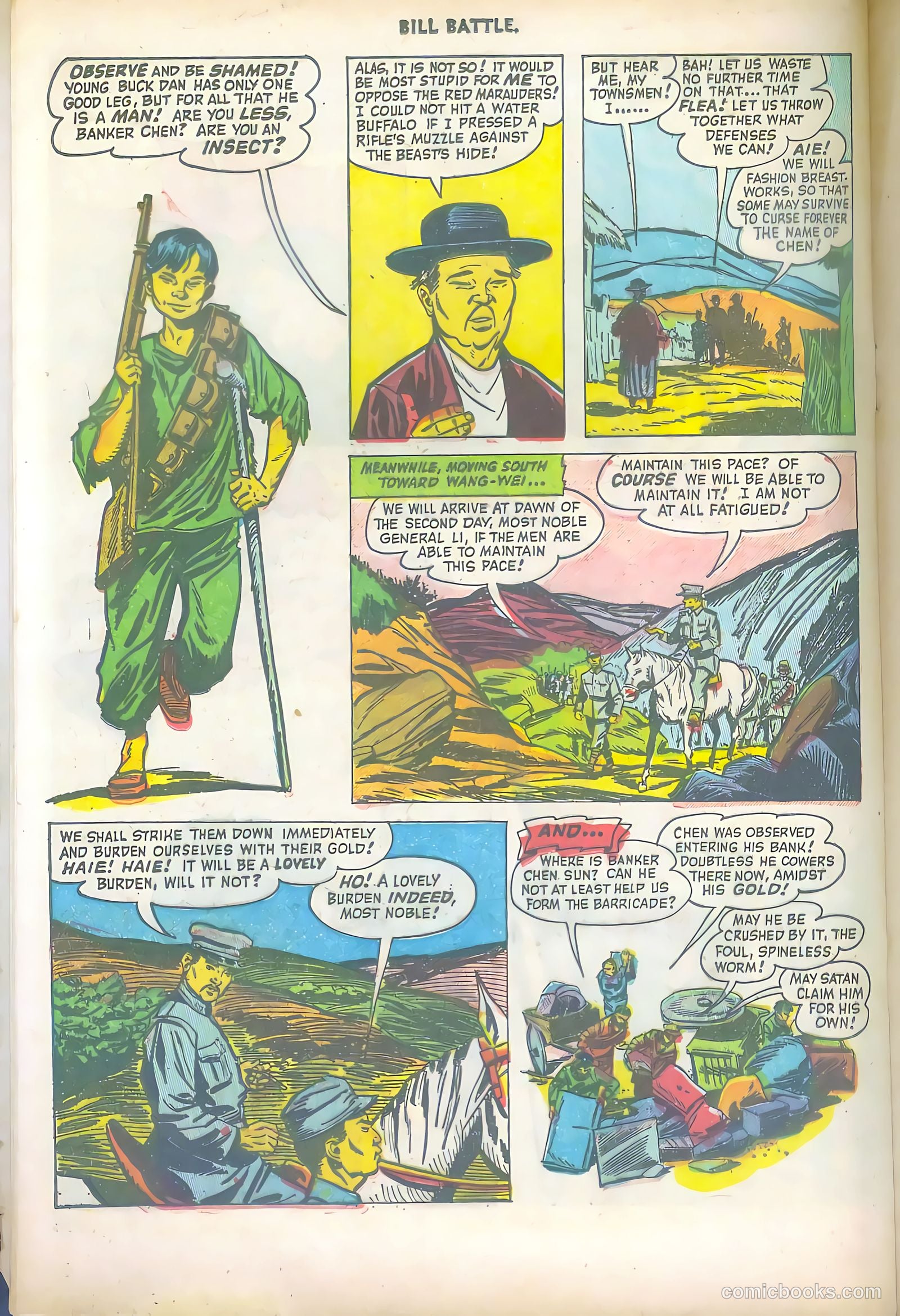 Bill Battle, the One Man Army #1 (1952) — page 20 of 36