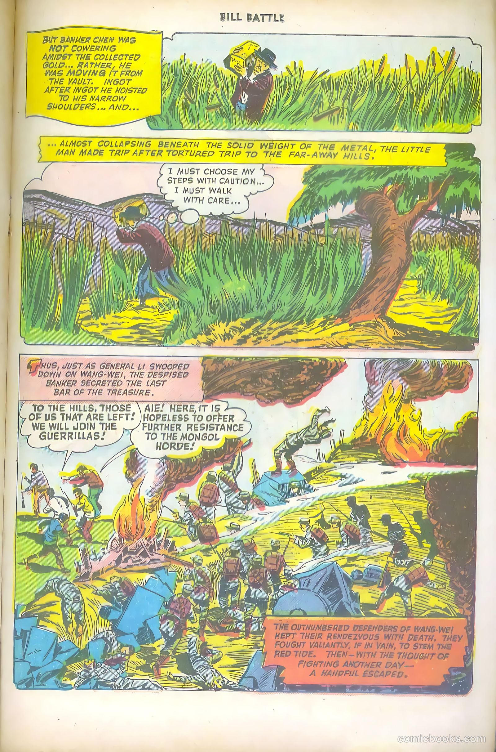 Bill Battle, the One Man Army #1 (1952) — page 21 of 36