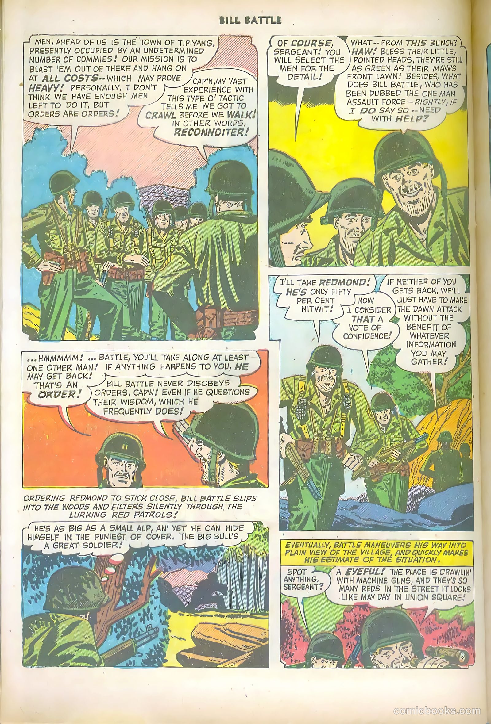 Bill Battle, the One Man Army #1 (1952) — page 28 of 36