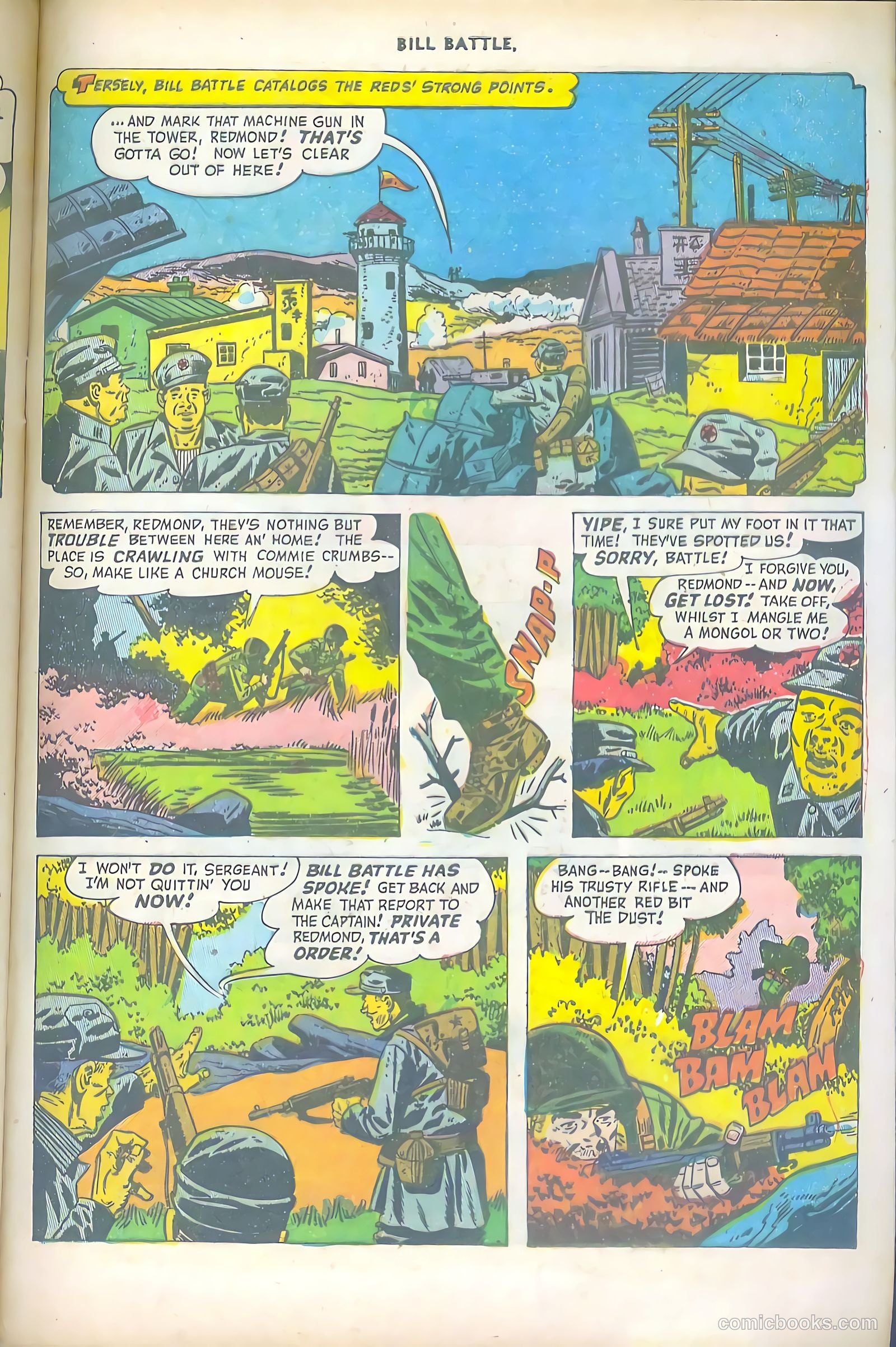 Bill Battle, the One Man Army #1 (1952) — page 29 of 36