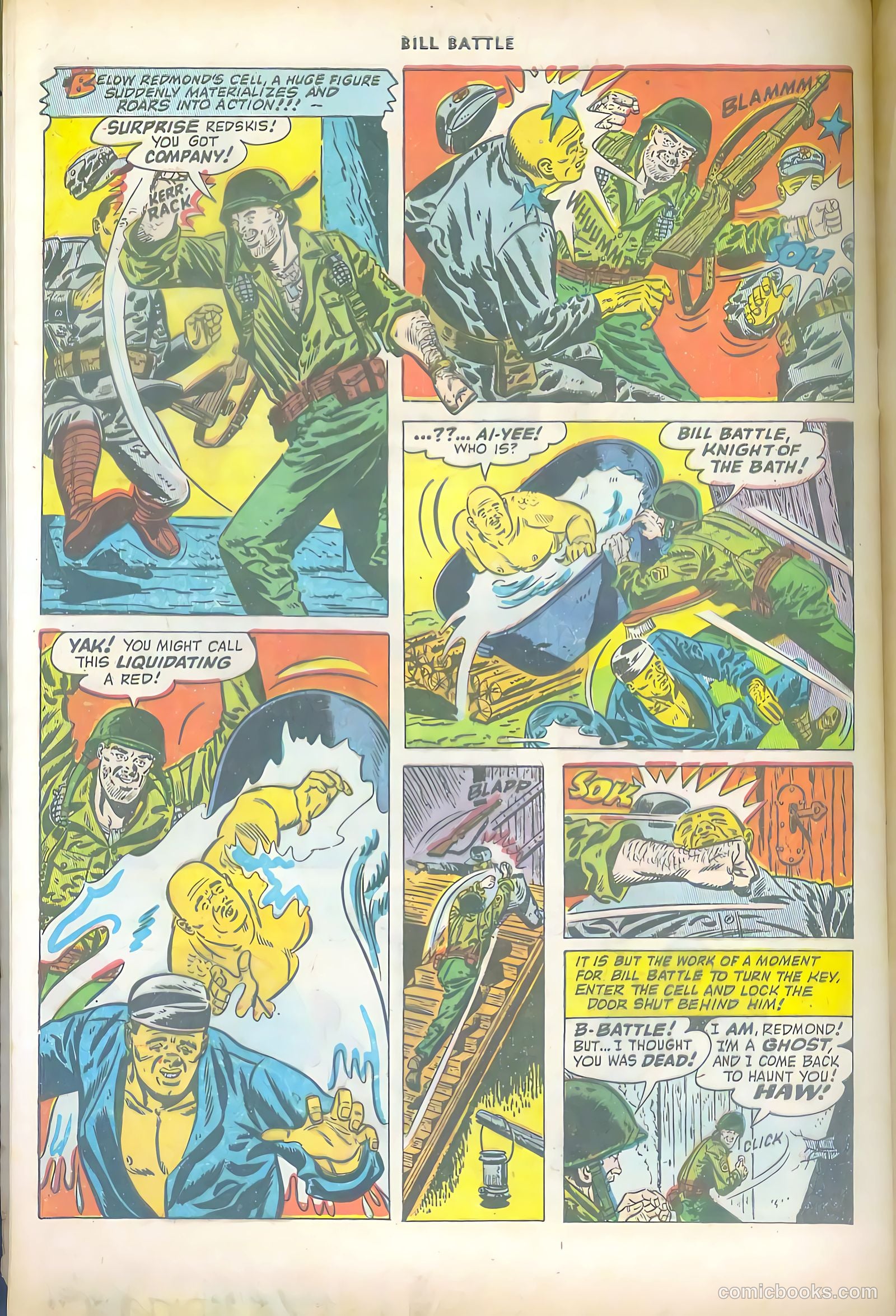 Bill Battle, the One Man Army #1 (1952) — page 32 of 36