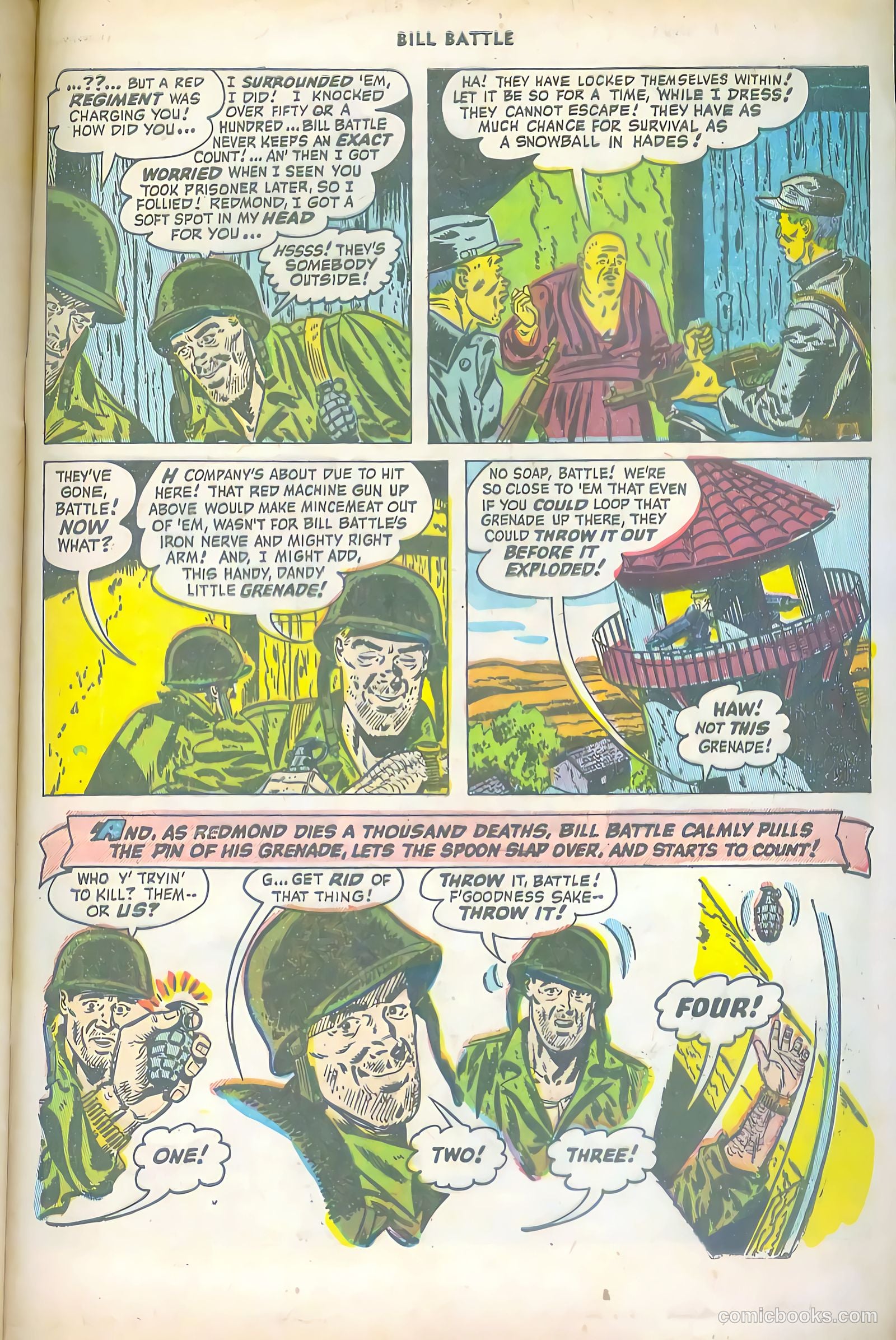 Bill Battle, the One Man Army #1 (1952) — page 33 of 36