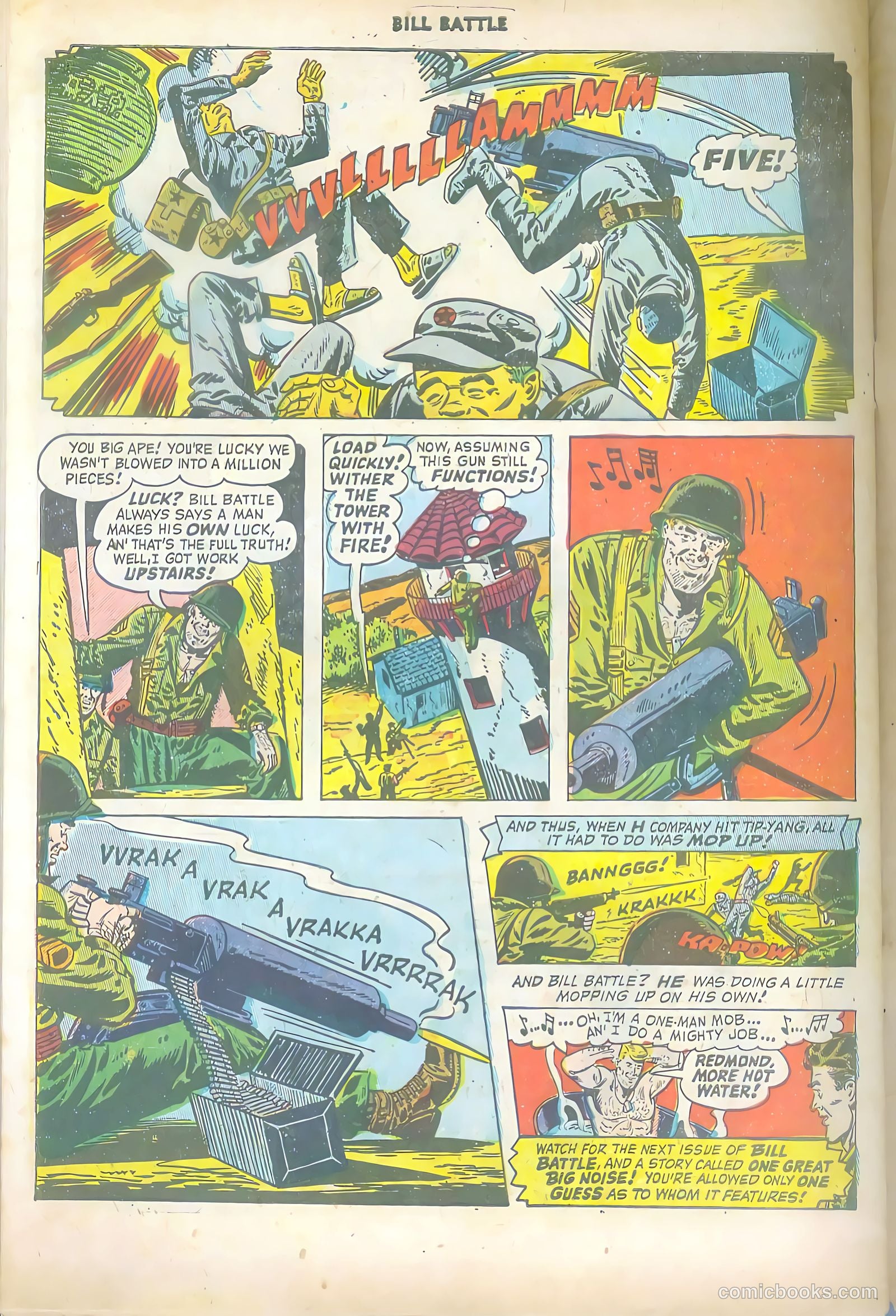Bill Battle, the One Man Army #1 (1952) — page 34 of 36