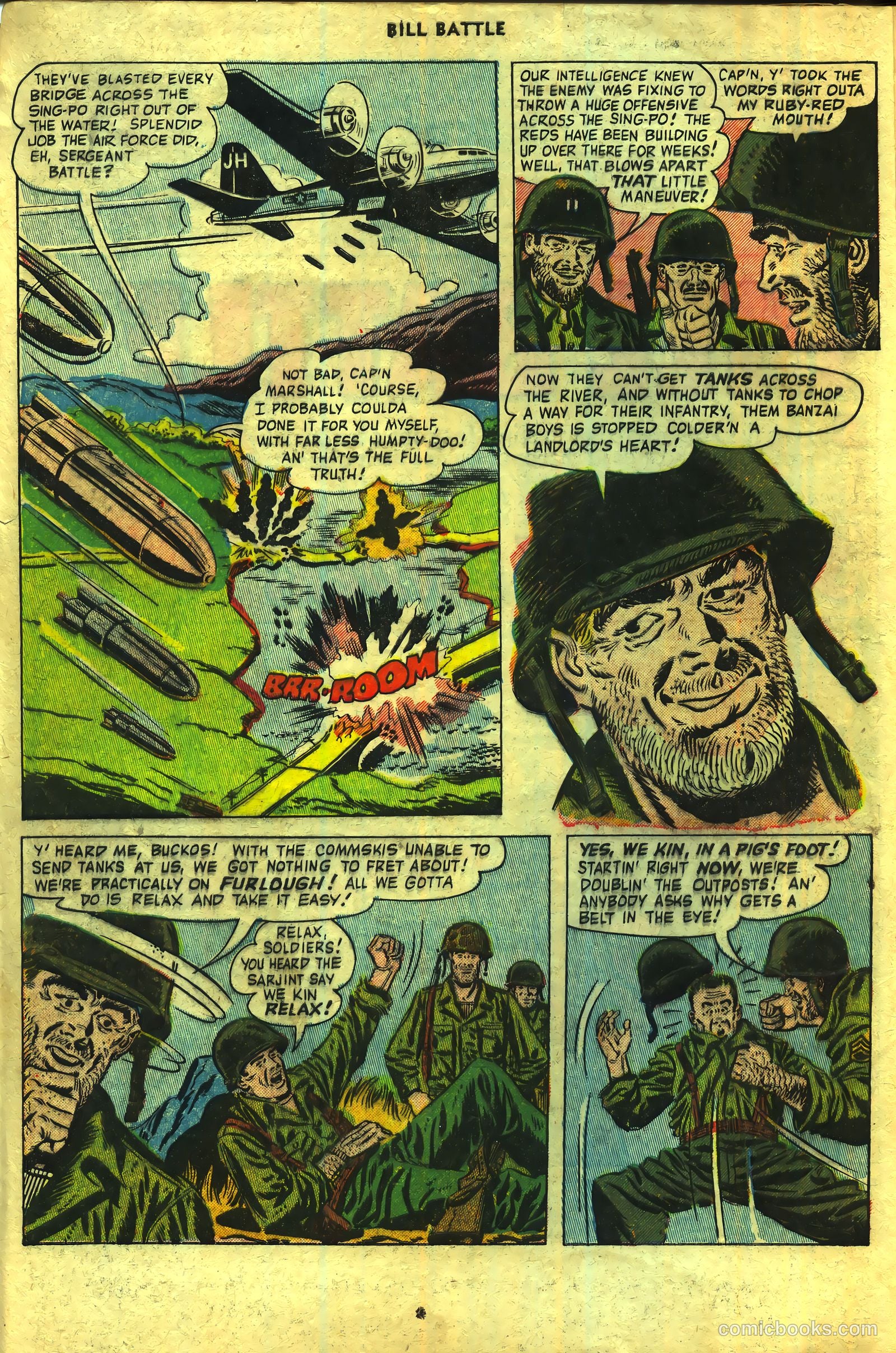 Bill Battle, the One Man Army #2 (1952) — page 4 of 36