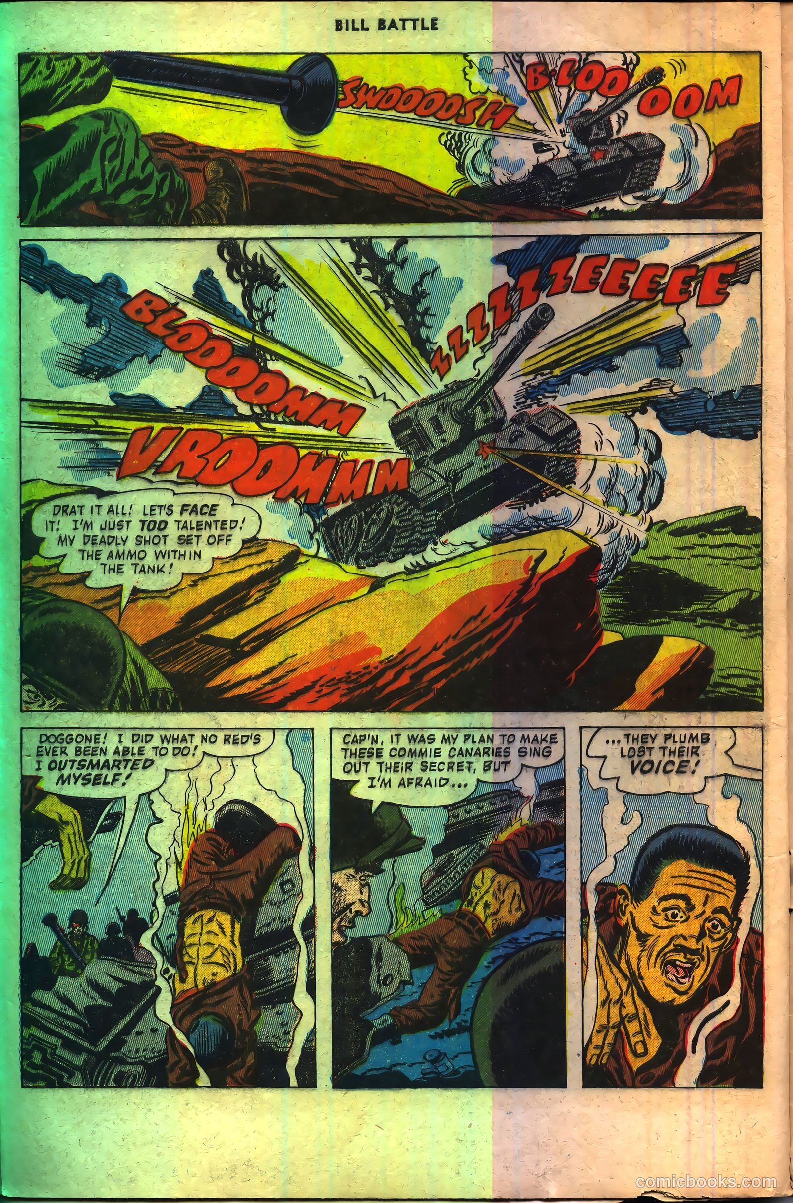 Bill Battle, the One Man Army #2 (1952) — page 8 of 36