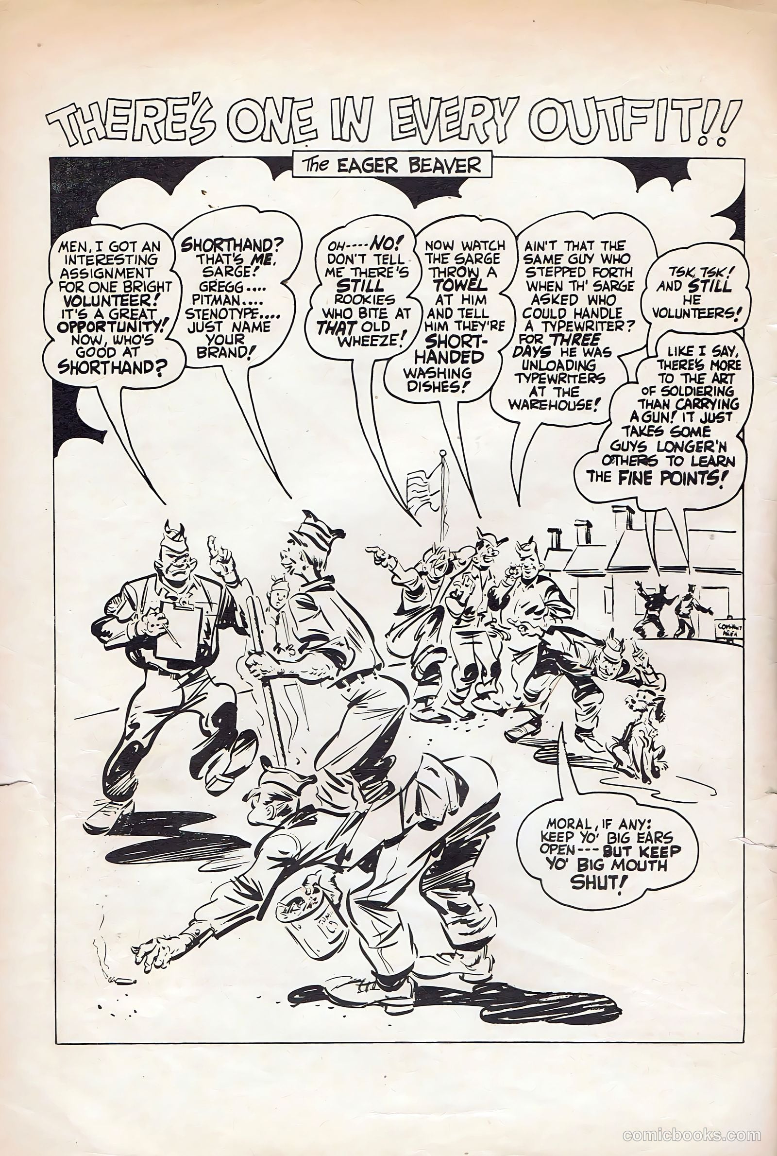 Bill Battle, the One Man Army #3 (1953) — page 2 of 36