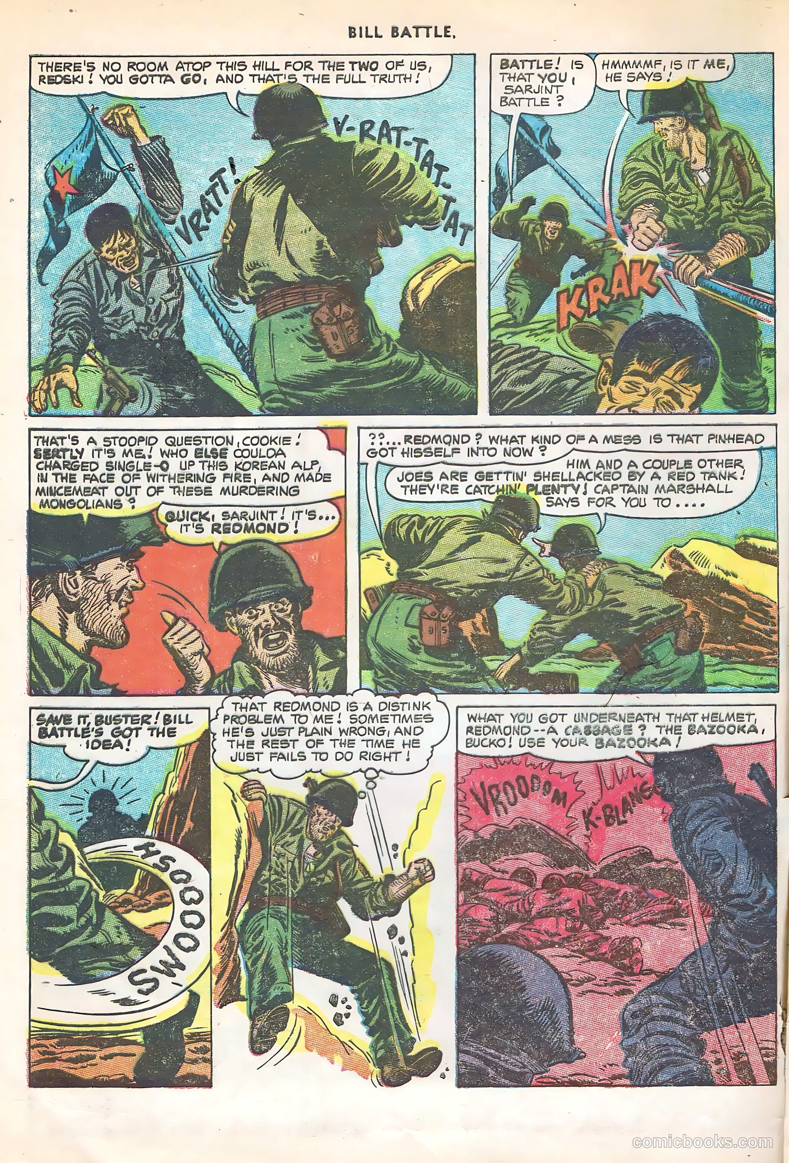 Bill Battle, the One Man Army #3 (1953) — page 4 of 36