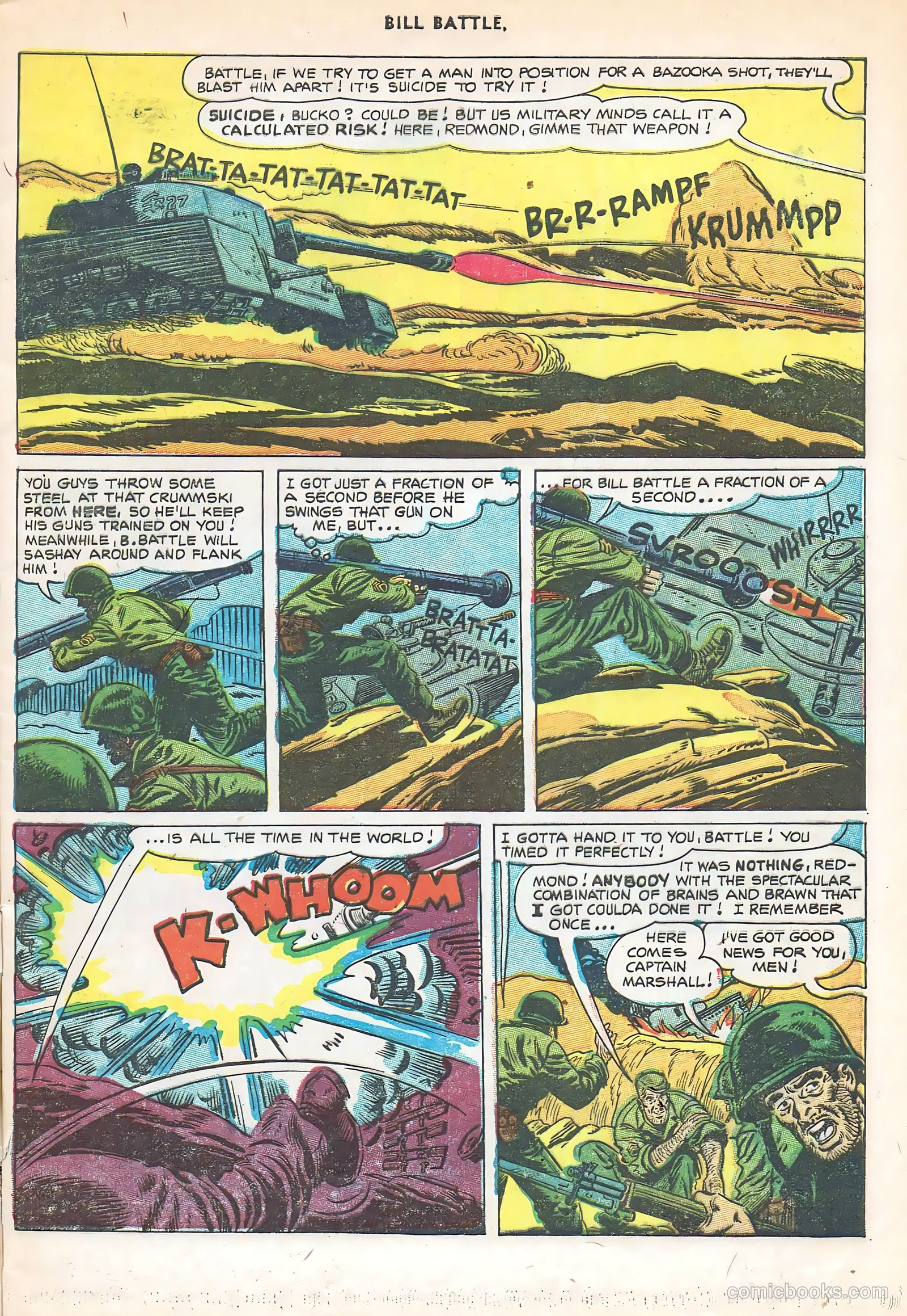 Bill Battle, the One Man Army #3 (1953) — page 5 of 36