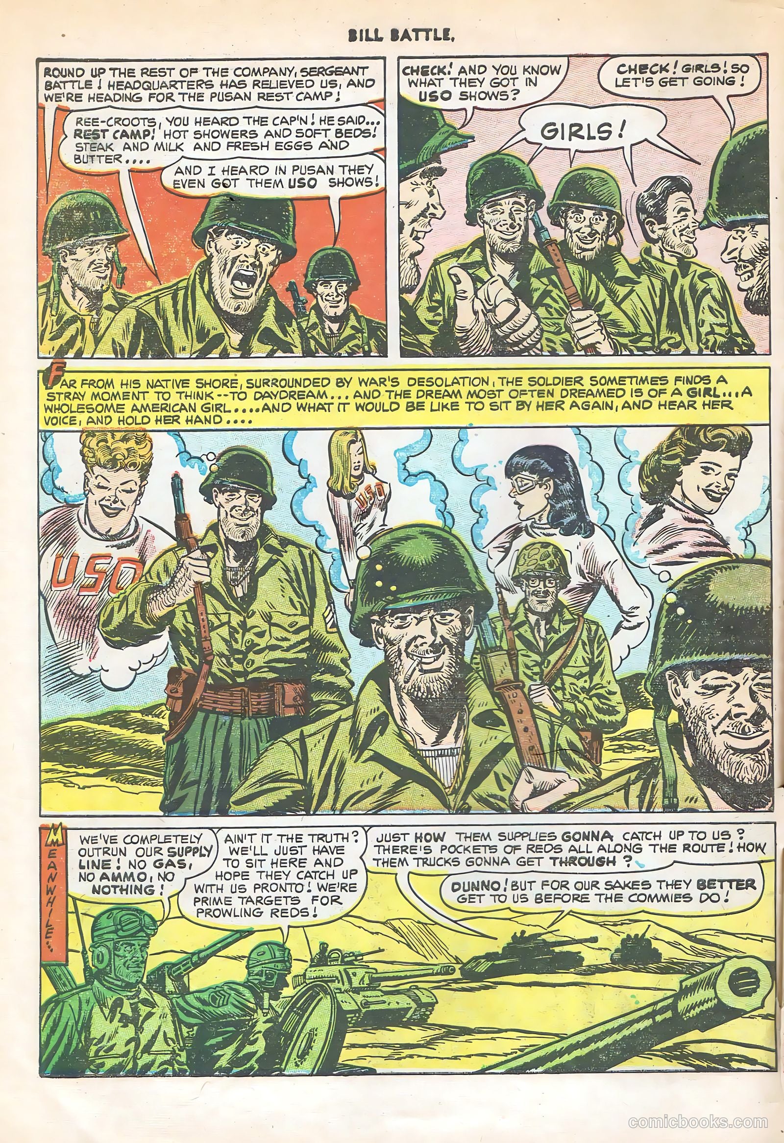 Bill Battle, the One Man Army #3 (1953) — page 6 of 36