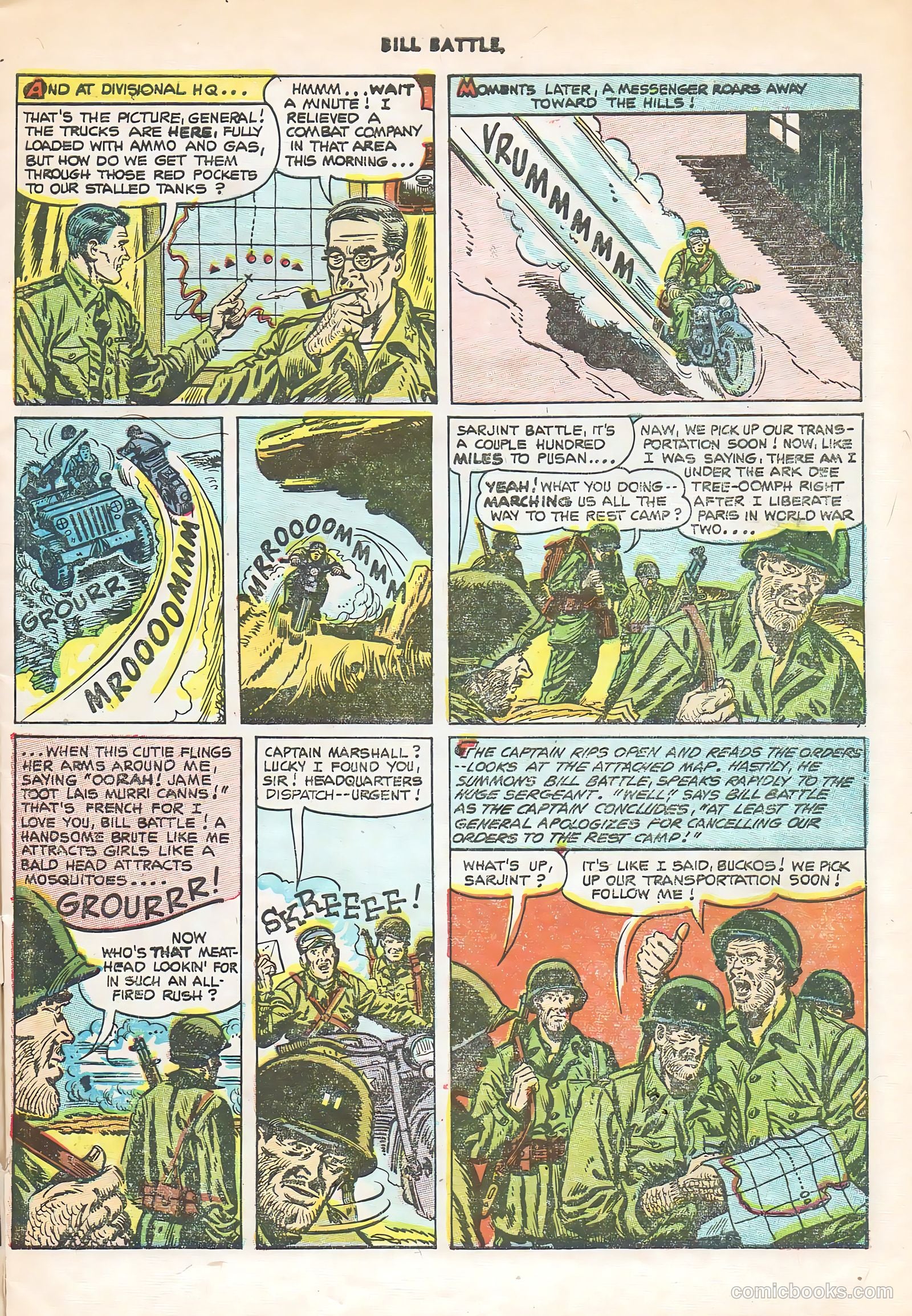 Bill Battle, the One Man Army #3 (1953) — page 7 of 36
