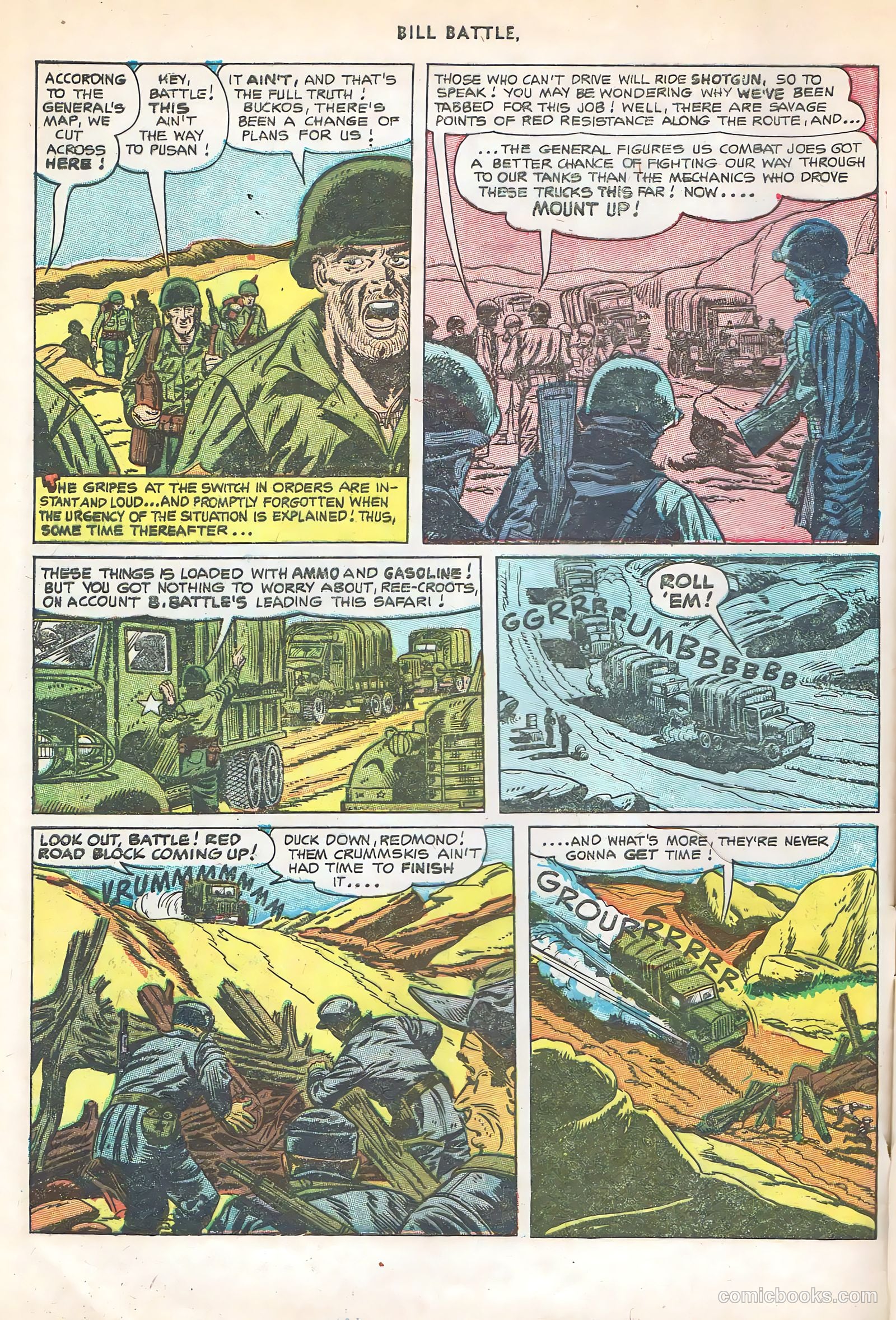 Bill Battle, the One Man Army #3 (1953) — page 8 of 36