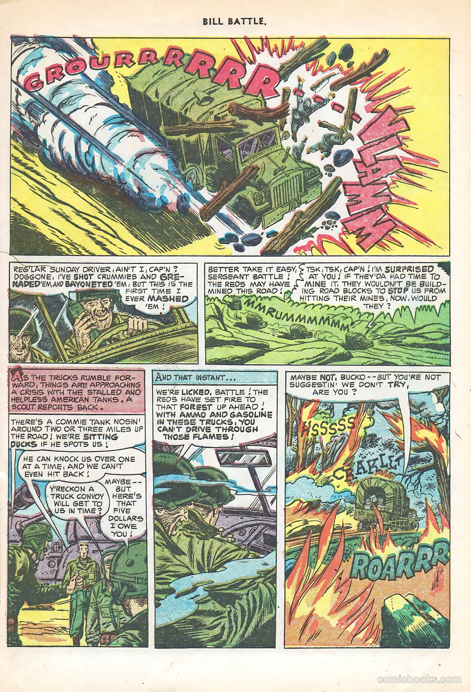 Bill Battle, the One Man Army #3 (1953) — page 9 of 36