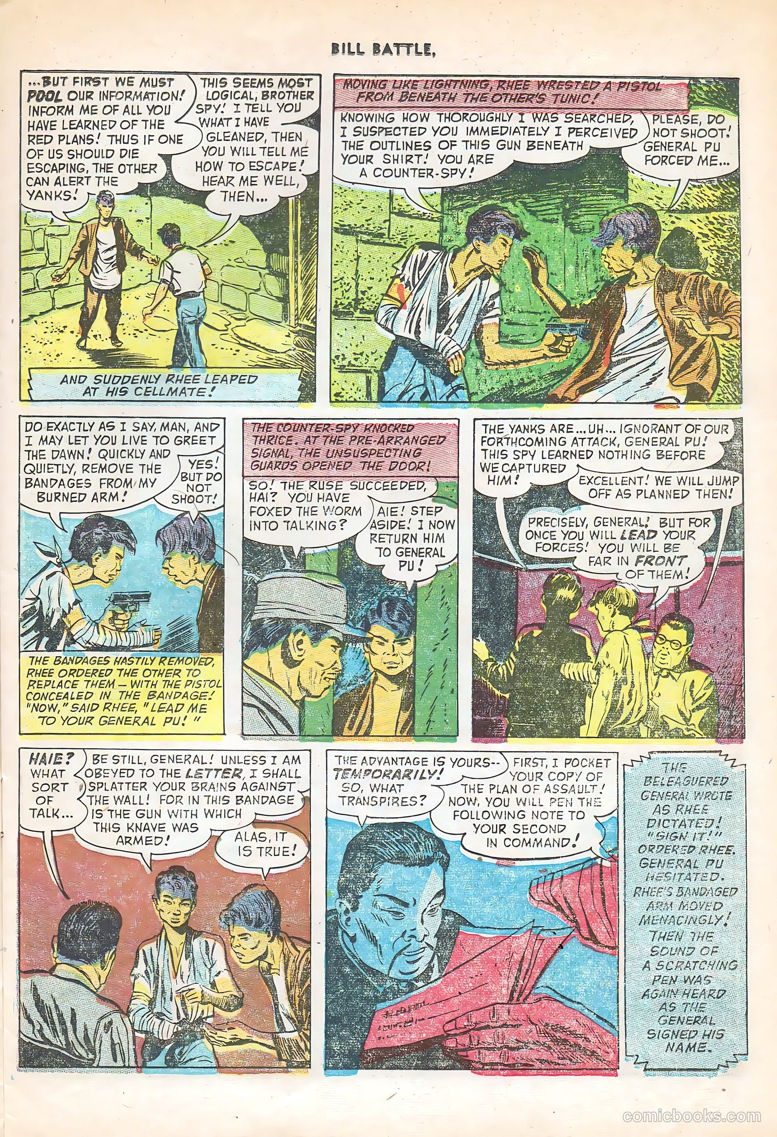 Bill Battle, the One Man Army #3 (1953) — page 15 of 36