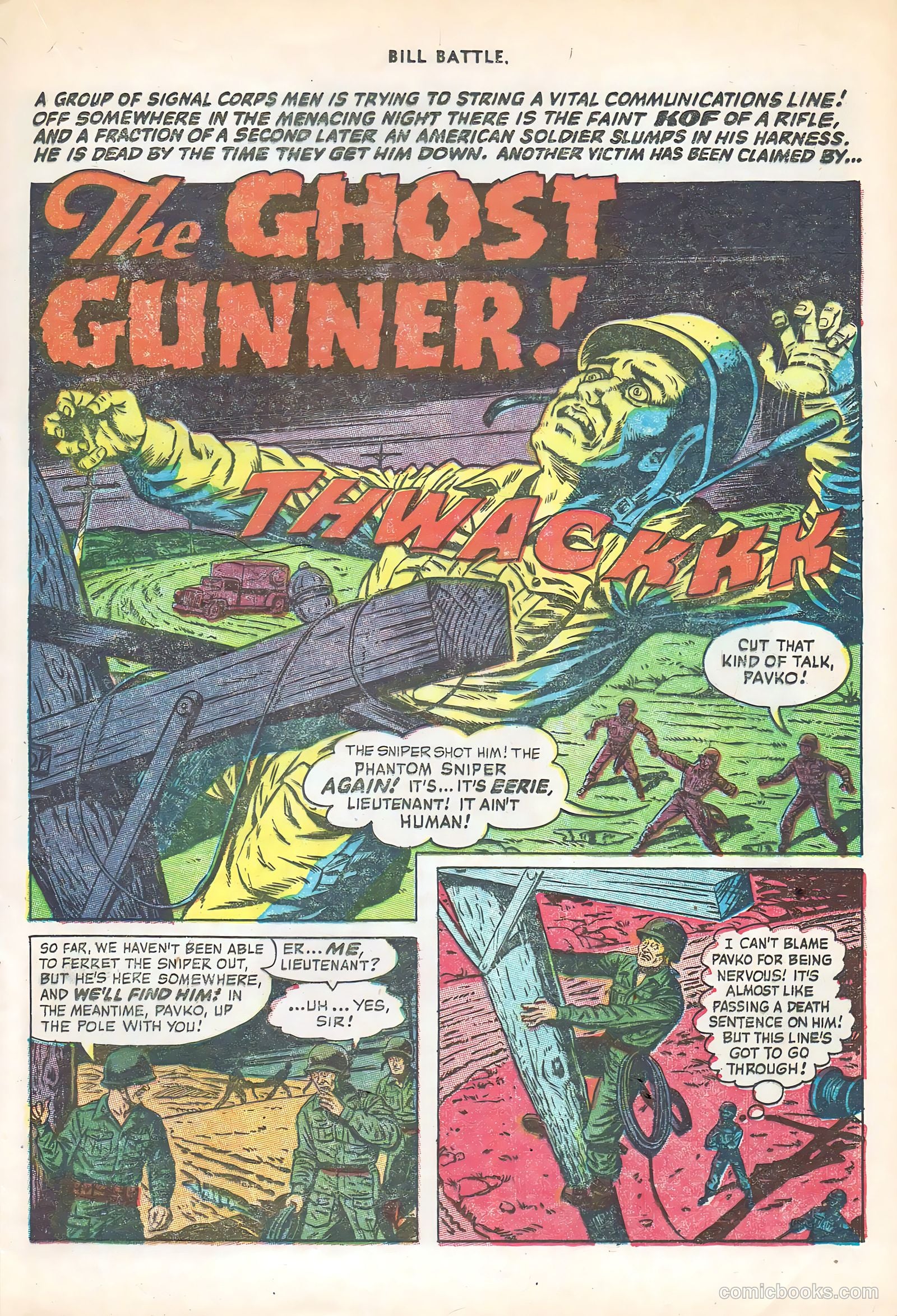 Bill Battle, the One Man Army #3 (1953) — page 17 of 36