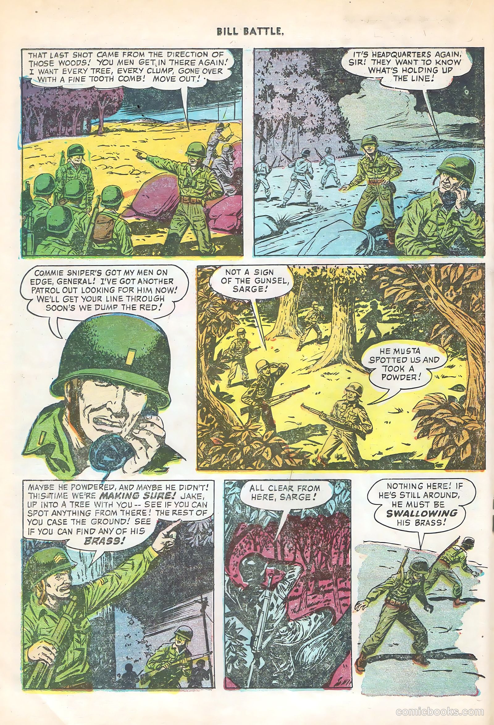 Bill Battle, the One Man Army #3 (1953) — page 18 of 36