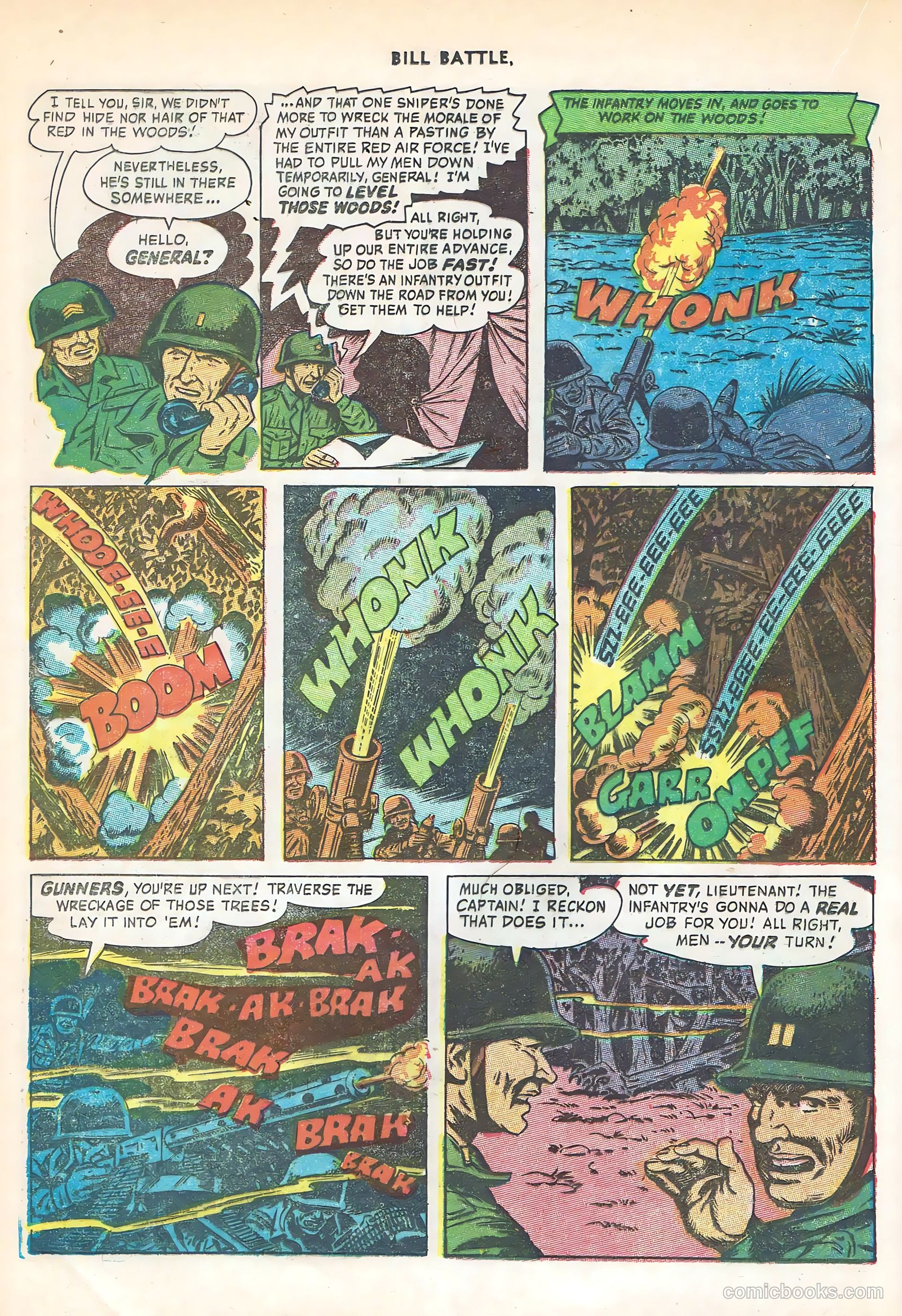 Bill Battle, the One Man Army #3 (1953) — page 20 of 36