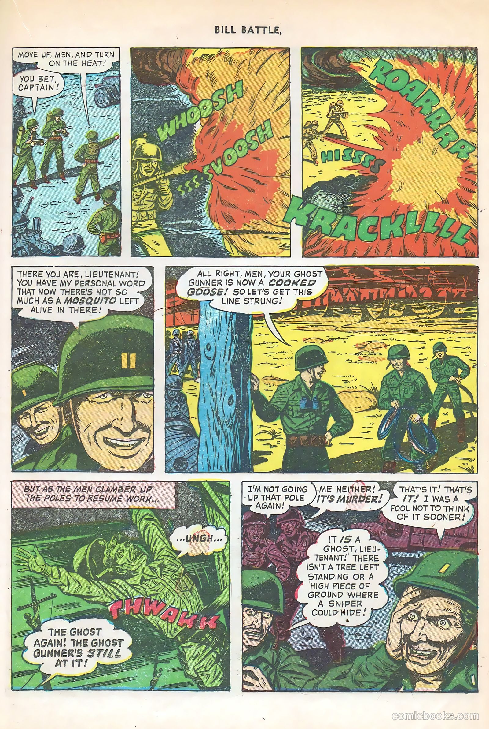 Bill Battle, the One Man Army #3 (1953) — page 21 of 36