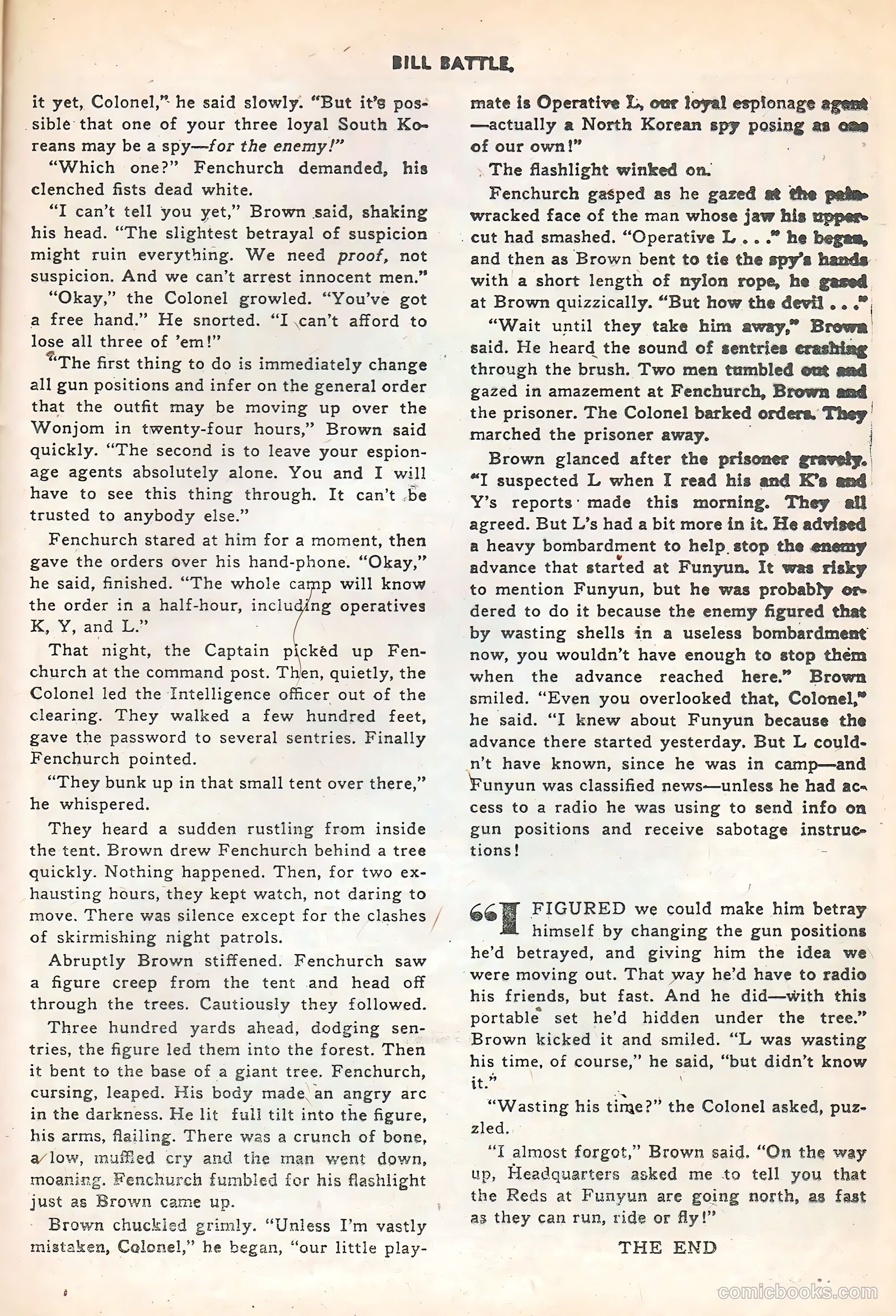 Bill Battle, the One Man Army #3 (1953) — page 25 of 36