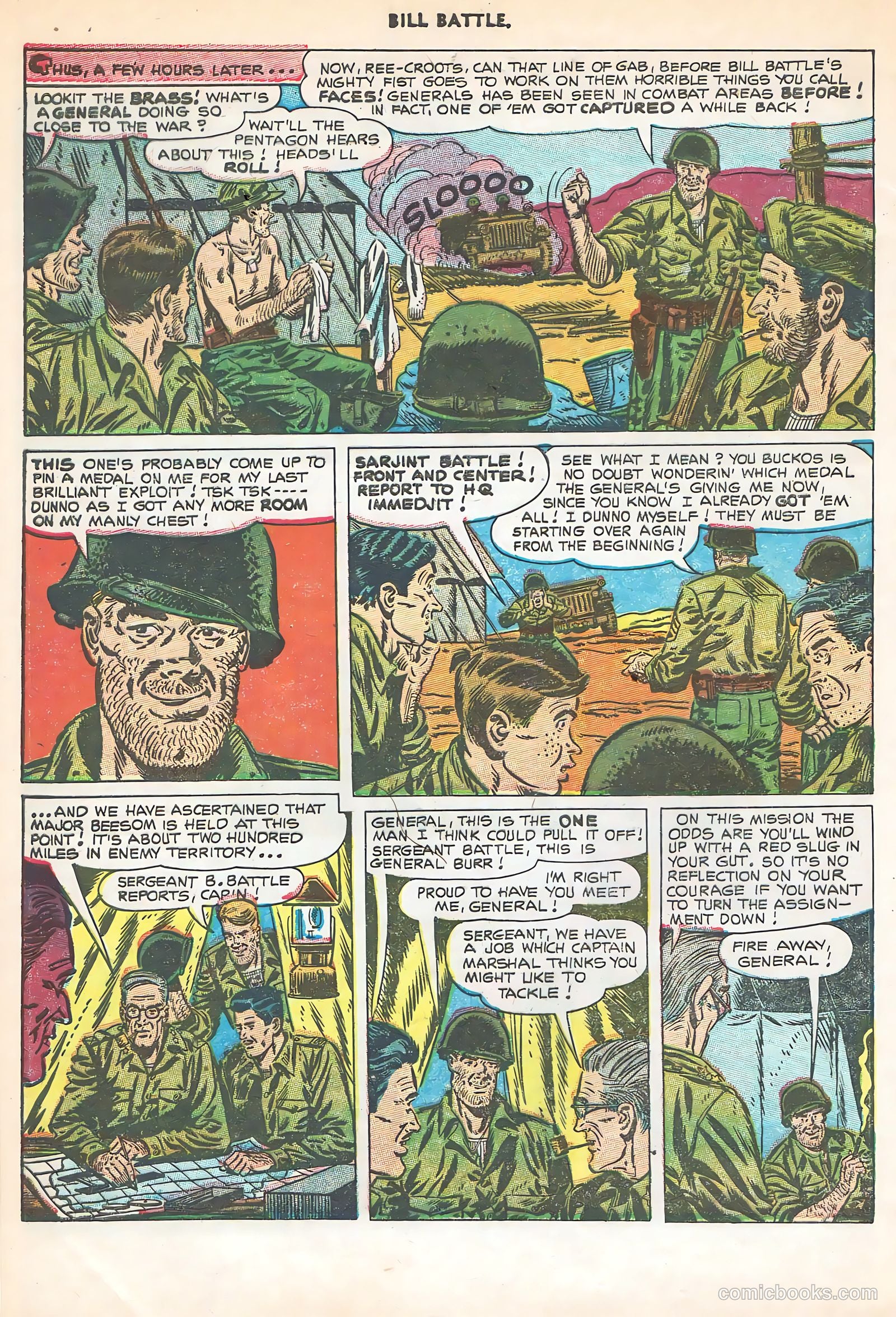 Bill Battle, the One Man Army #3 (1953) — page 28 of 36