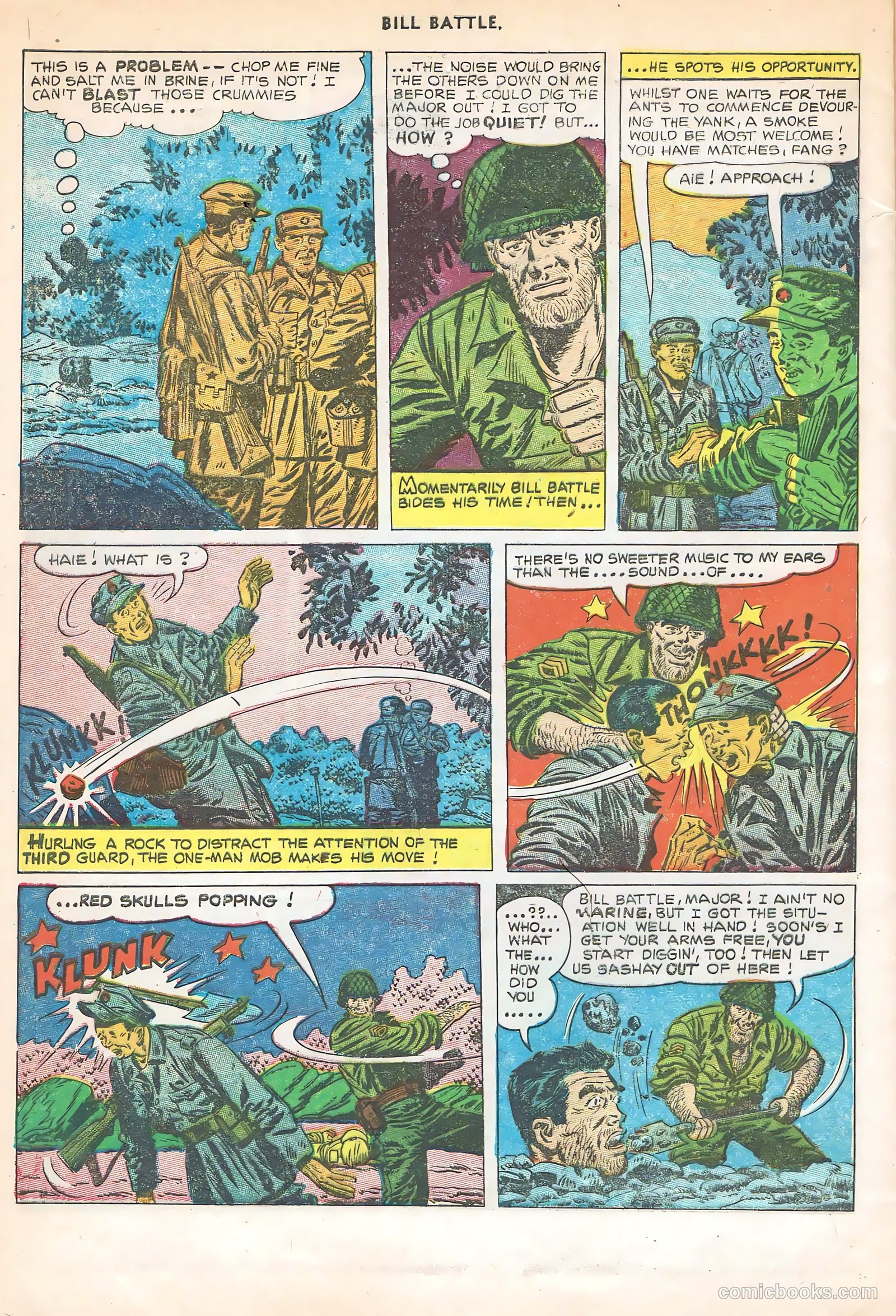 Bill Battle, the One Man Army #3 (1953) — page 32 of 36
