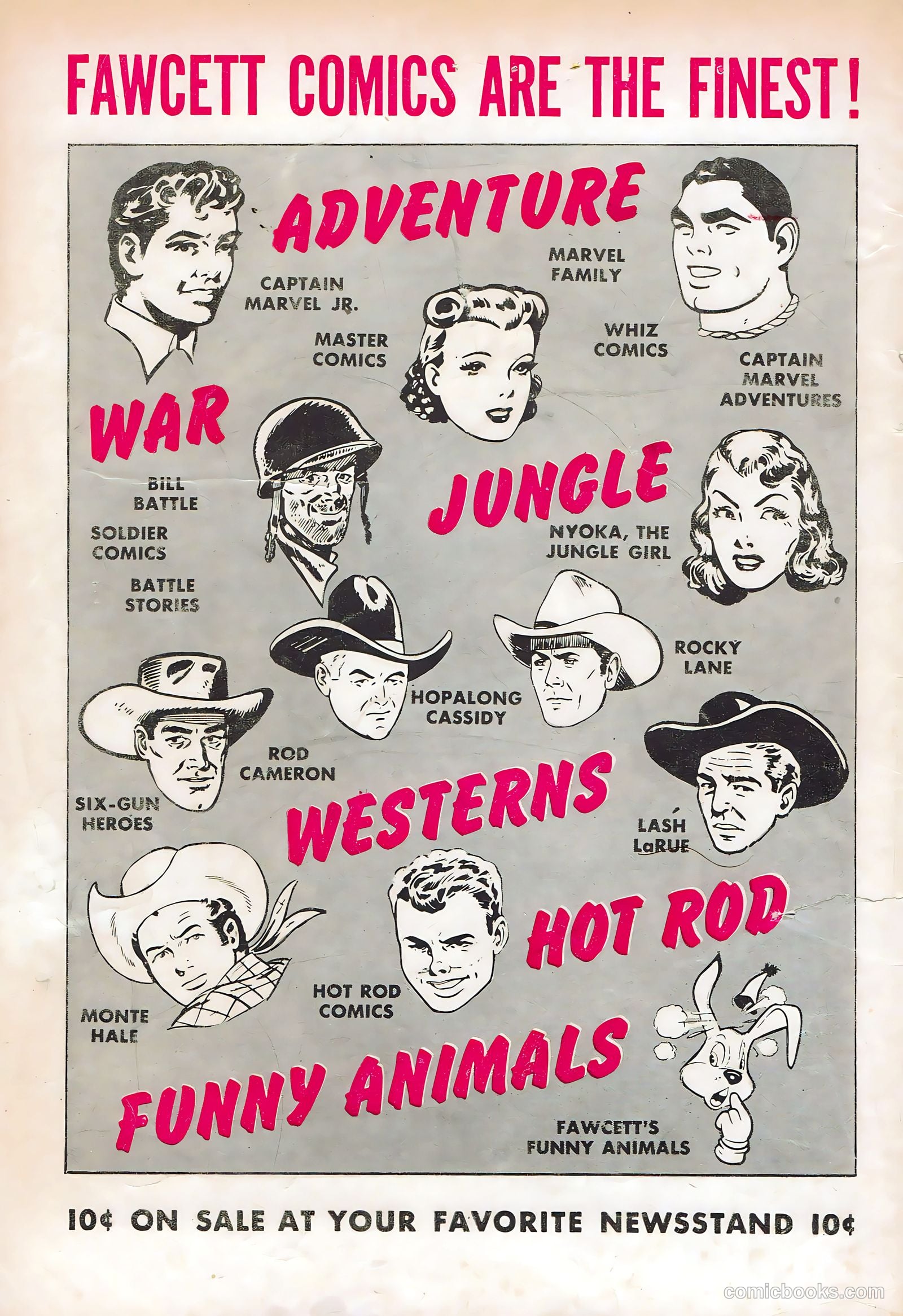 Bill Battle, the One Man Army #3 (1953) — page 36 of 36