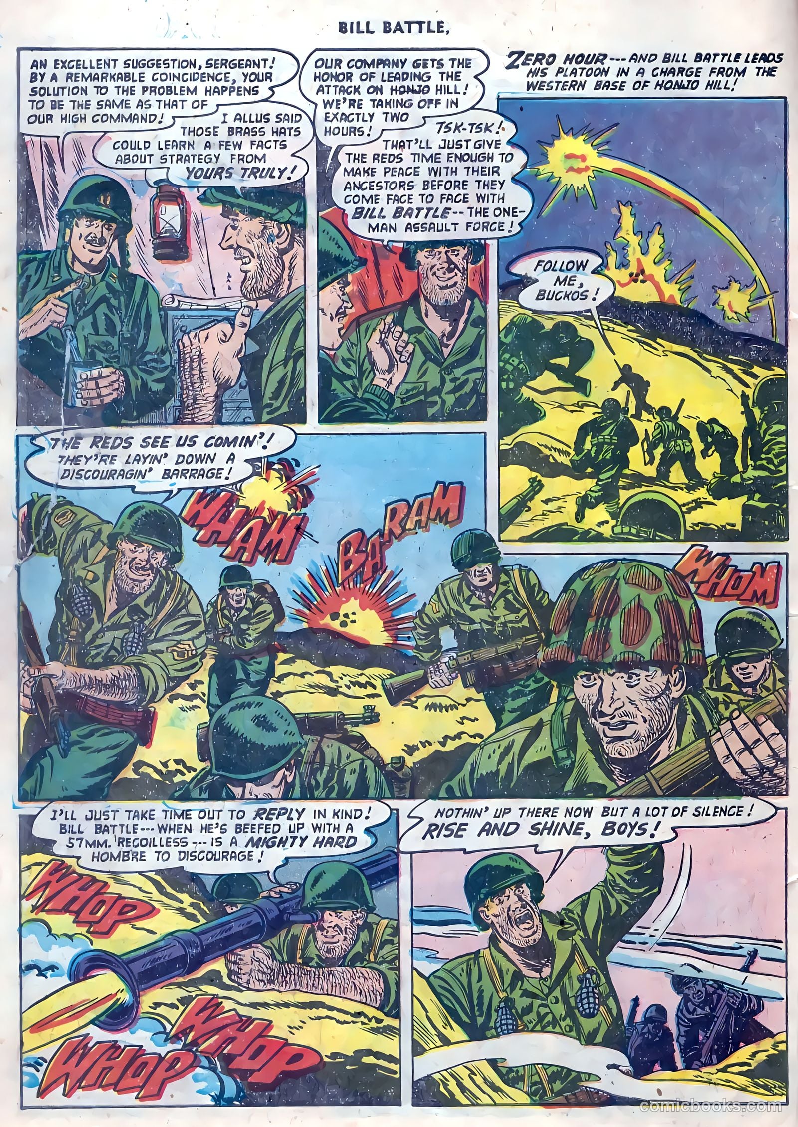 Bill Battle, the One Man Army #4 (1953) — page 6 of 36